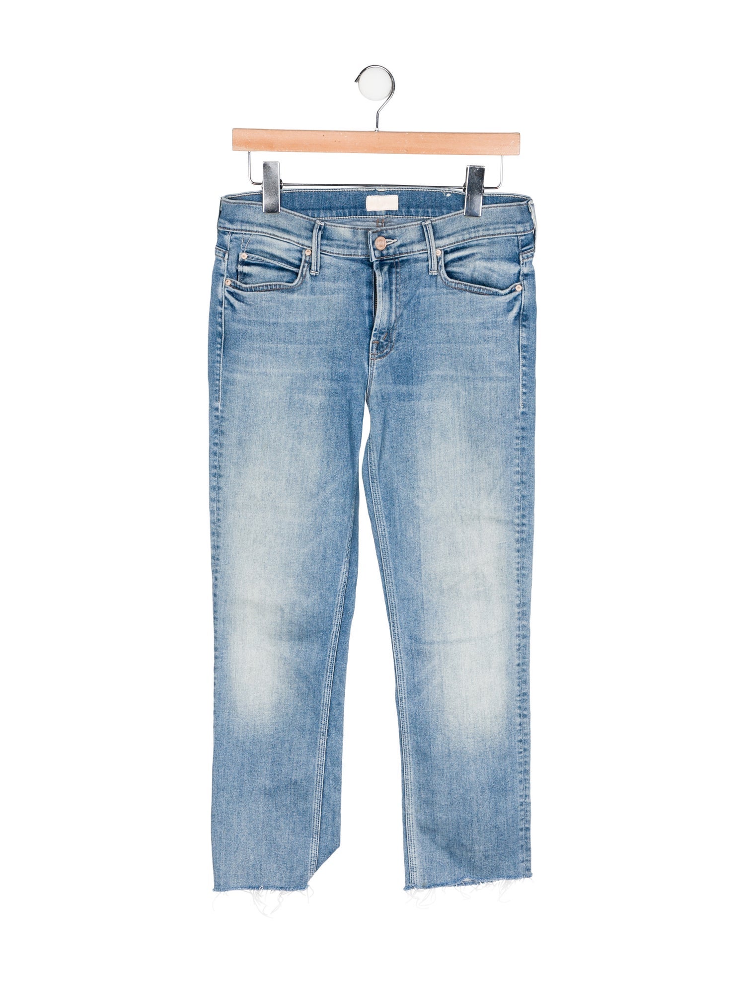 Mother Mid-Rise Straight Leg Jeans