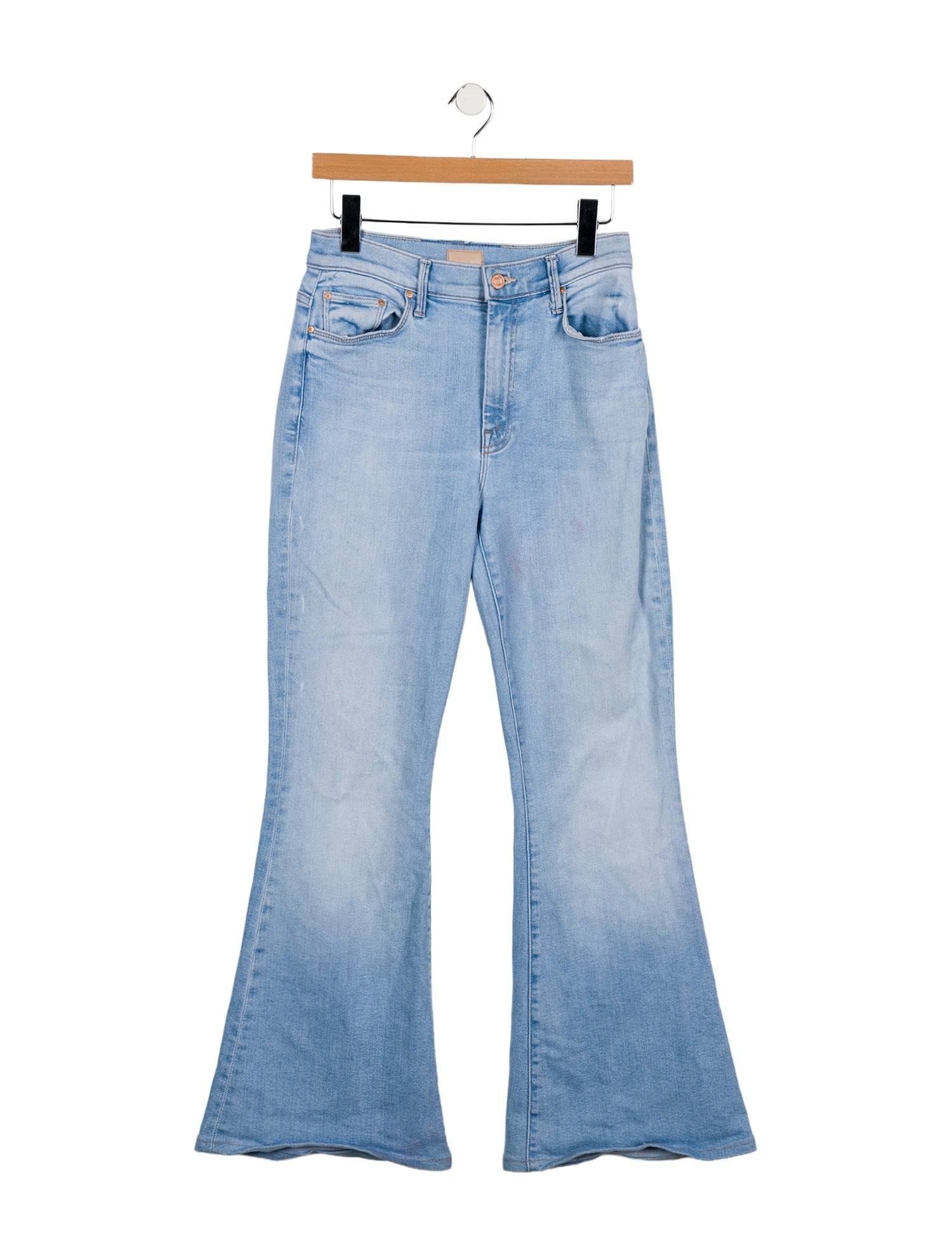 Mother Mid-Rise Wide Leg Jeans