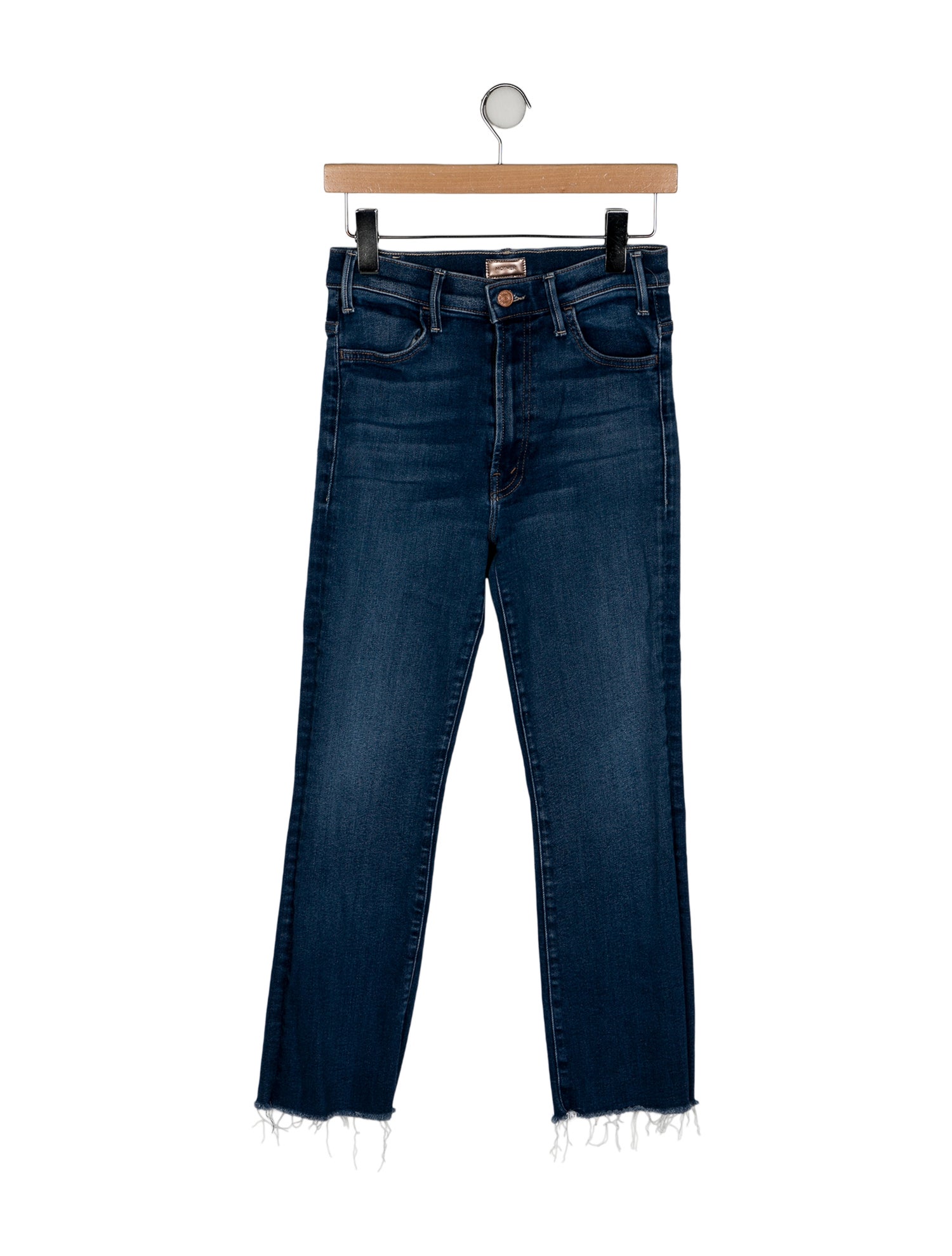 Mother Mid-Rise Straight Leg Jeans