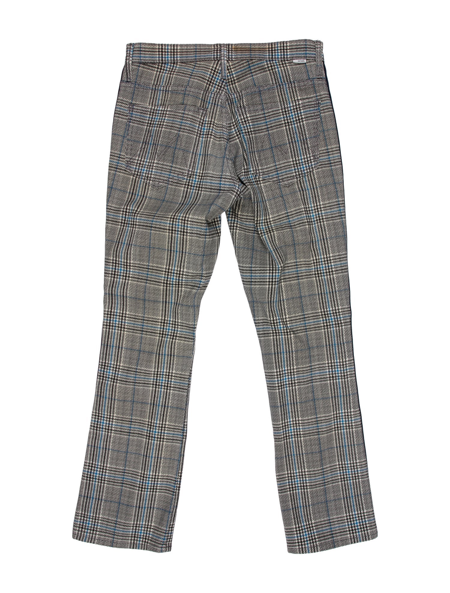 Mother Houndstooth Print Straight Leg Pants