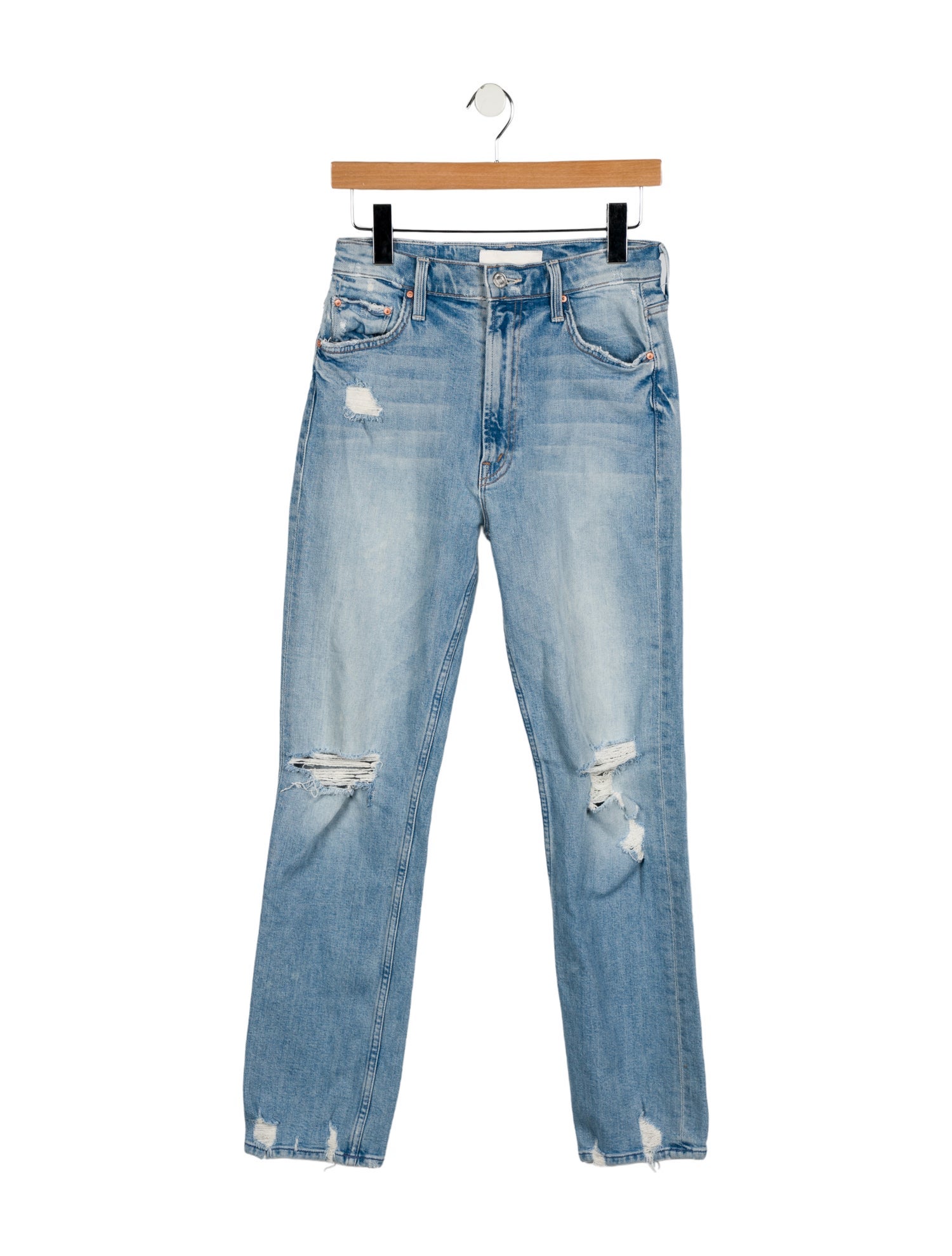 Mother High-Rise Straight Leg Jeans