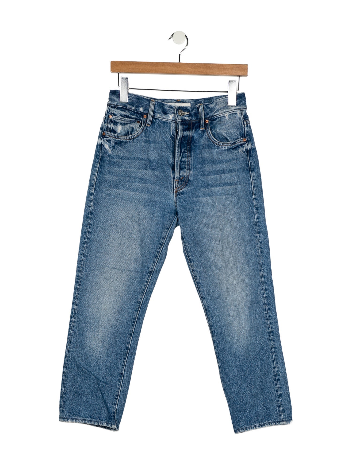 Mother High-Rise Straight Leg Jeans