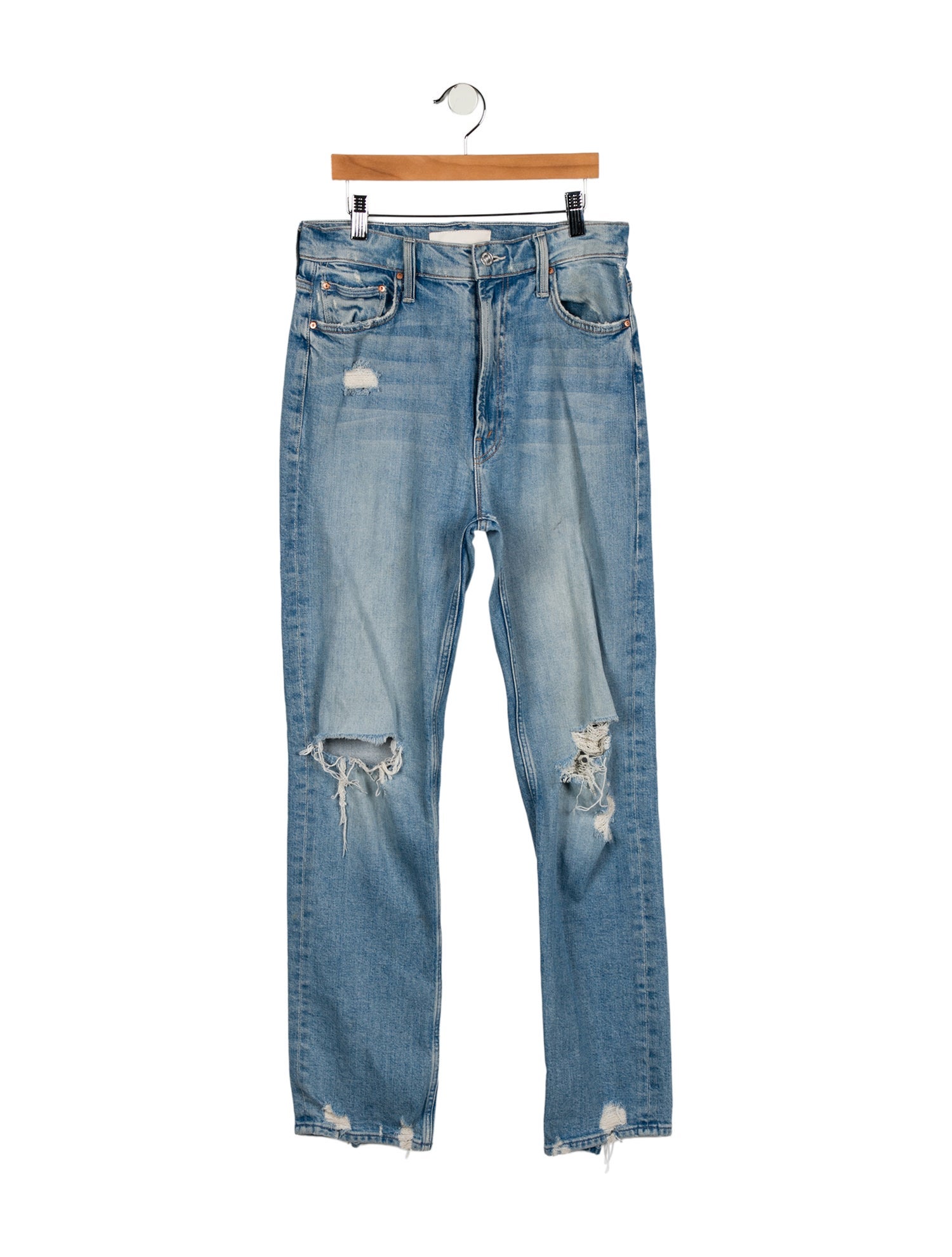 Mother High-Rise Straight Leg Jeans