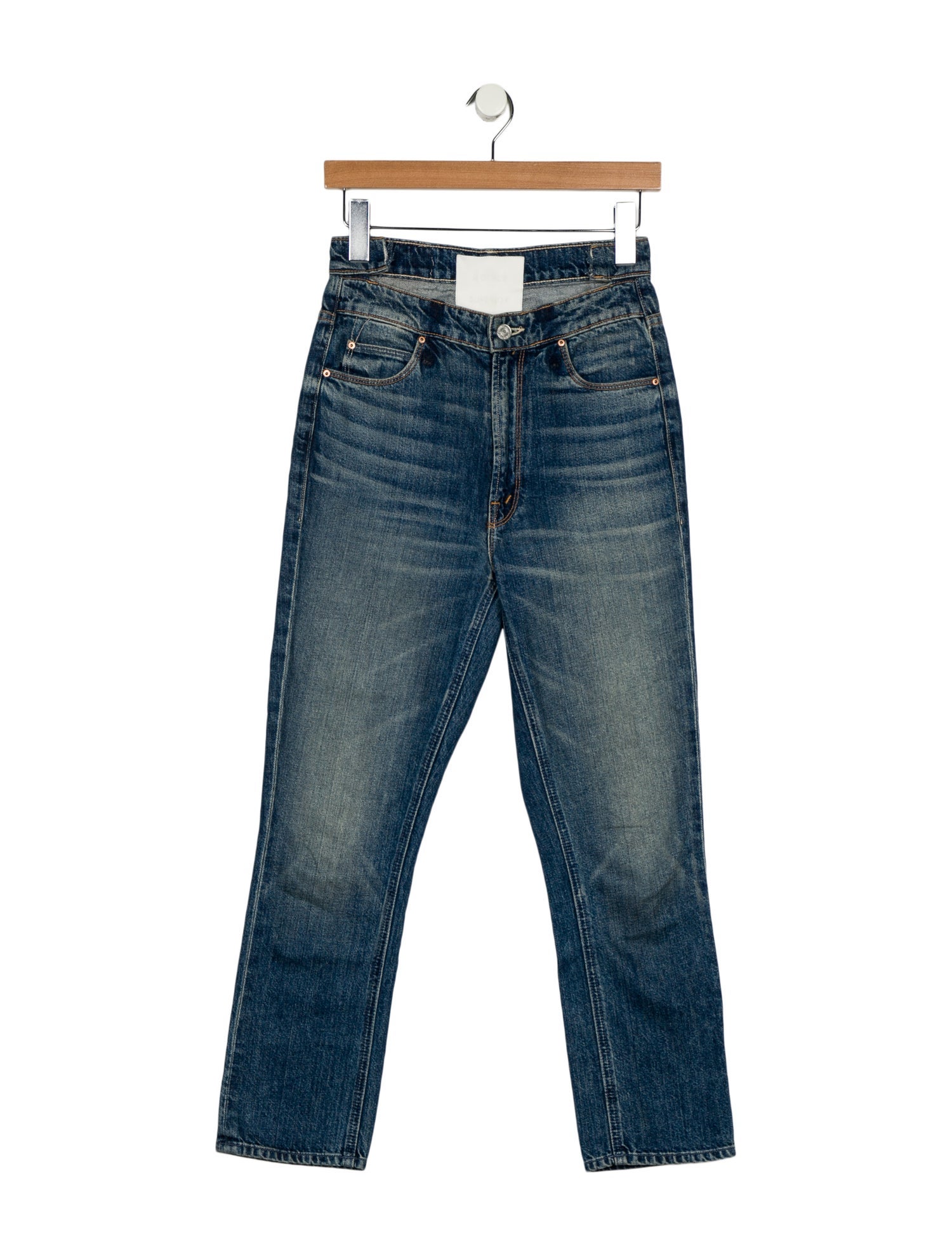 Mother High-Rise Straight Leg Jeans