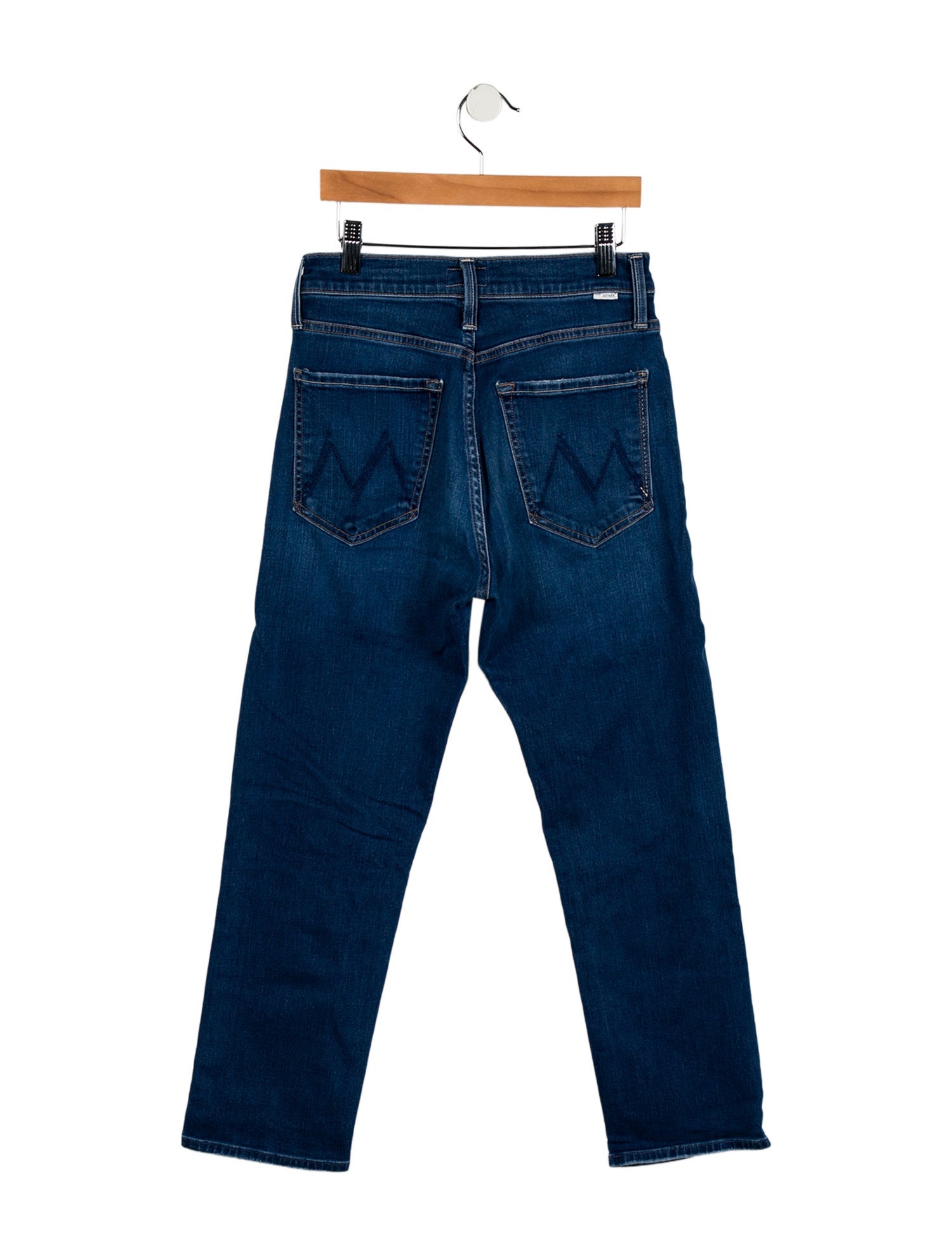 Mother Mid-Rise Straight Leg Jeans