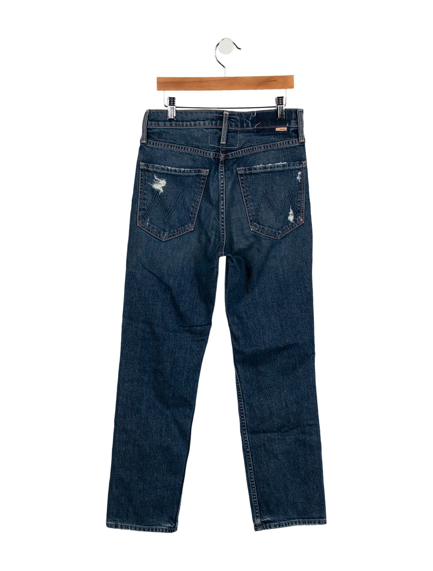 Mother High-Rise Straight Leg Jeans