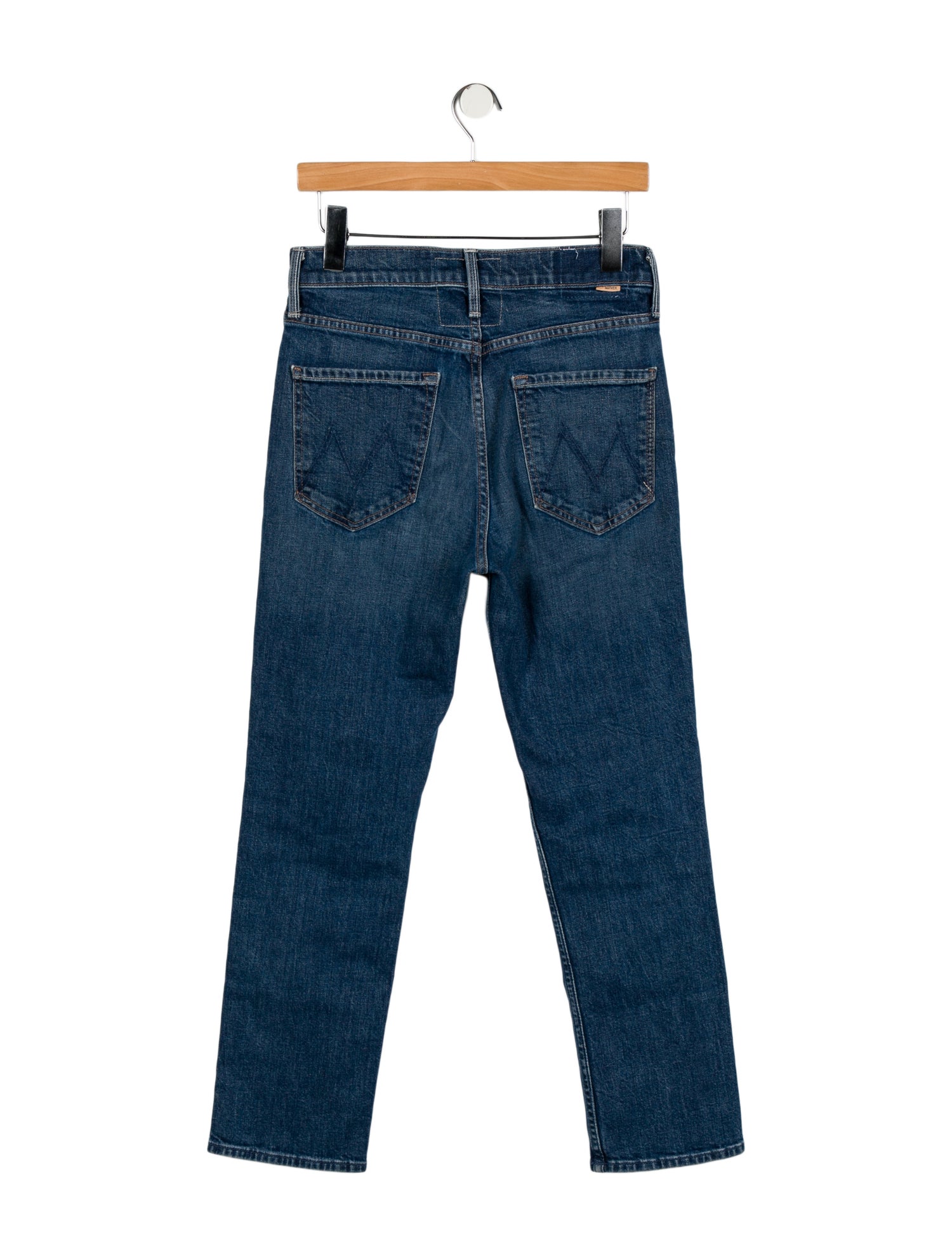 Mother Mid-Rise Straight Leg Jeans