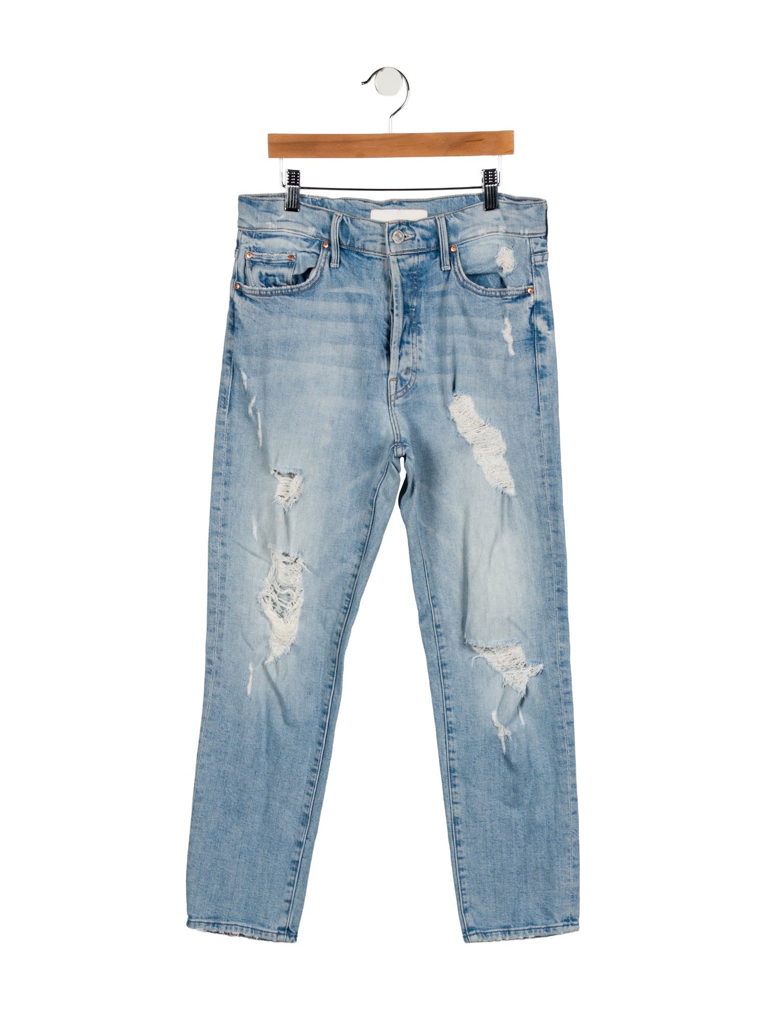 Mother Mid-Rise Skinny Leg Jeans