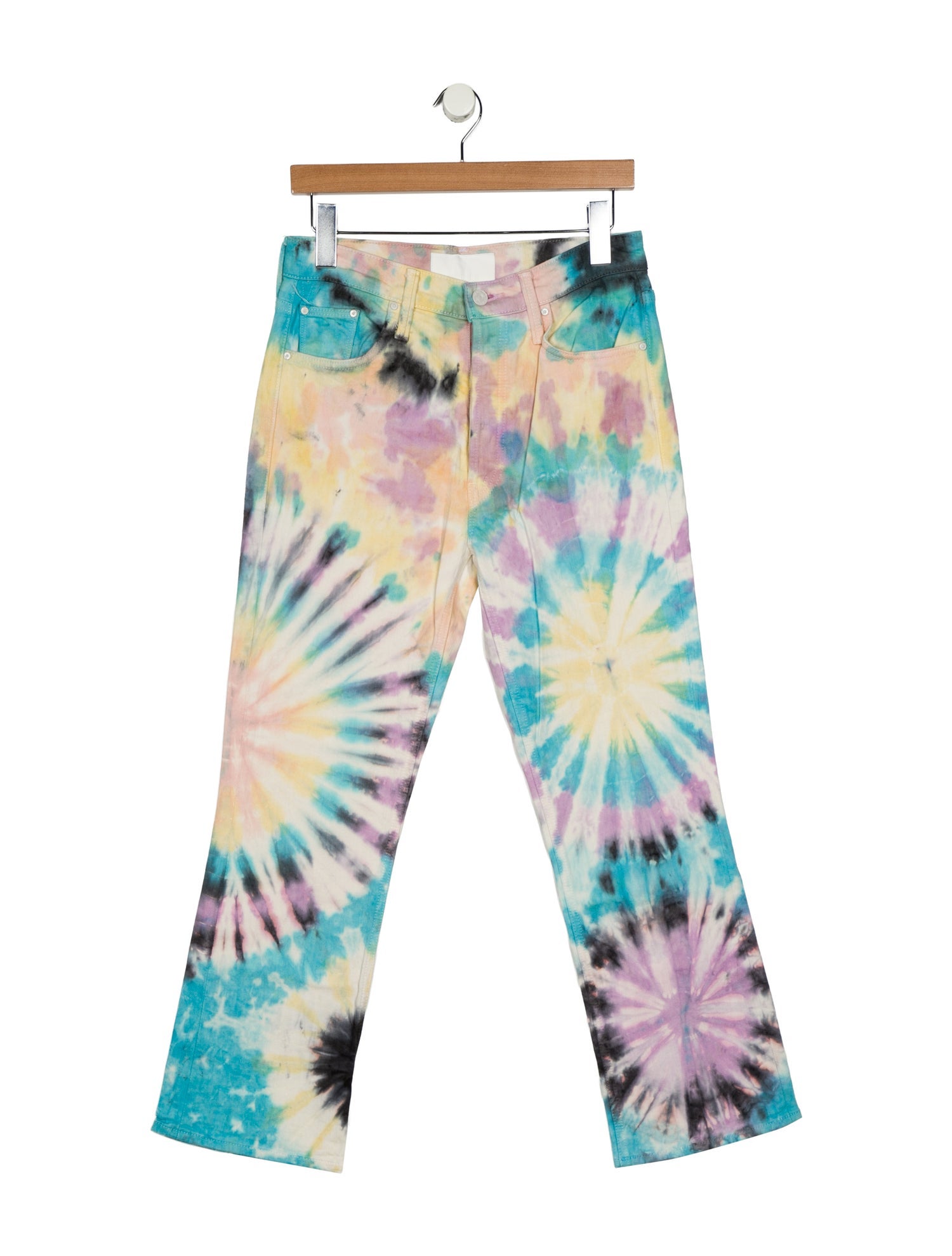 Mother Mid-Rise Wide Leg Jeans