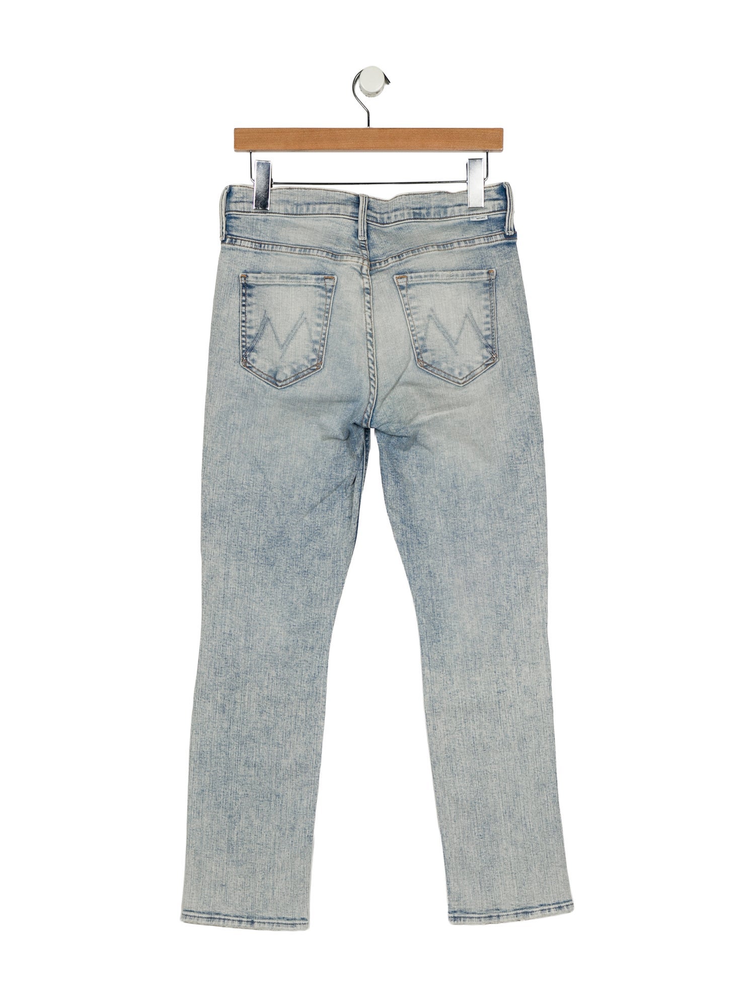 Mother Mid-Rise Straight Leg Jeans