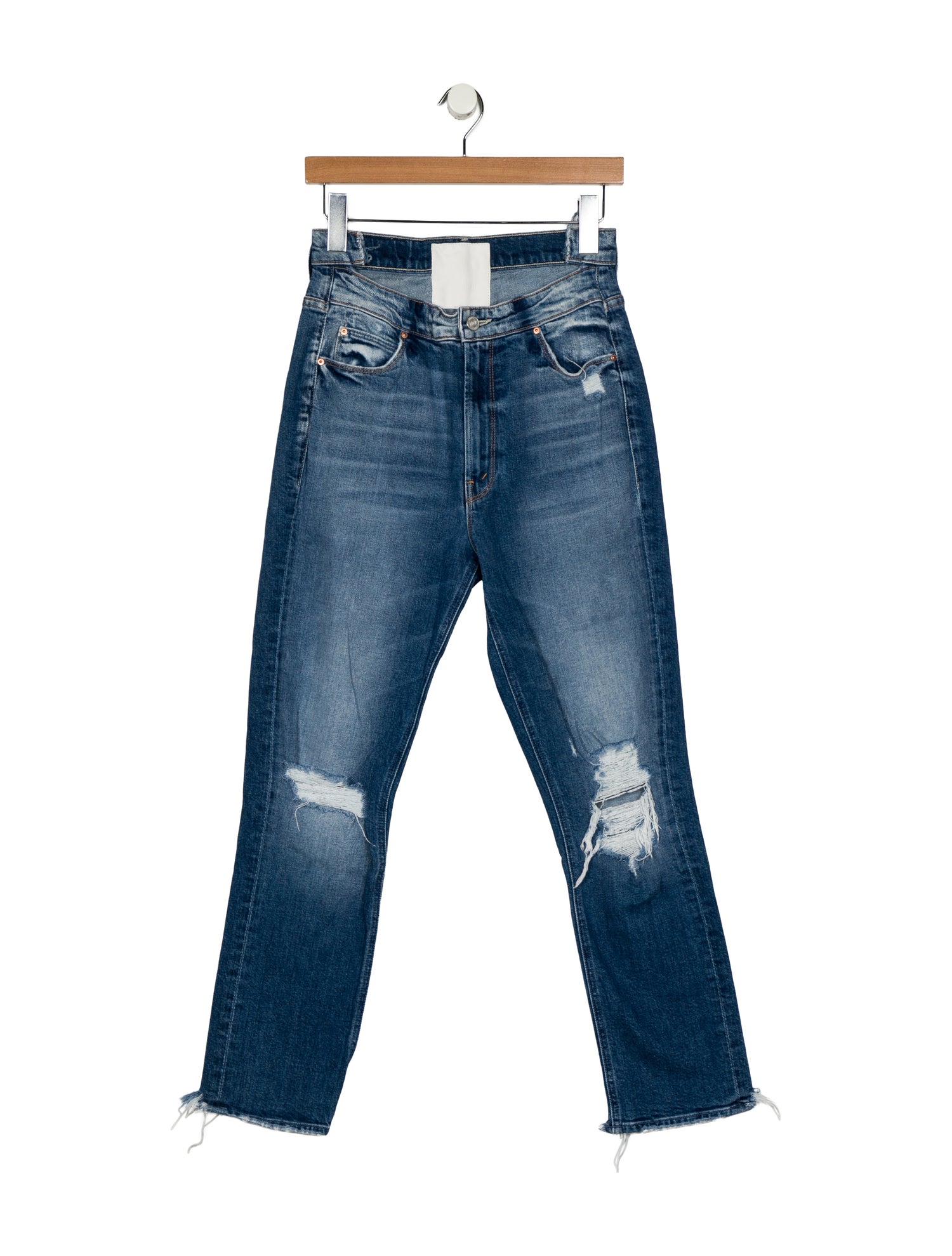 Mother High-Rise Straight Leg Jeans