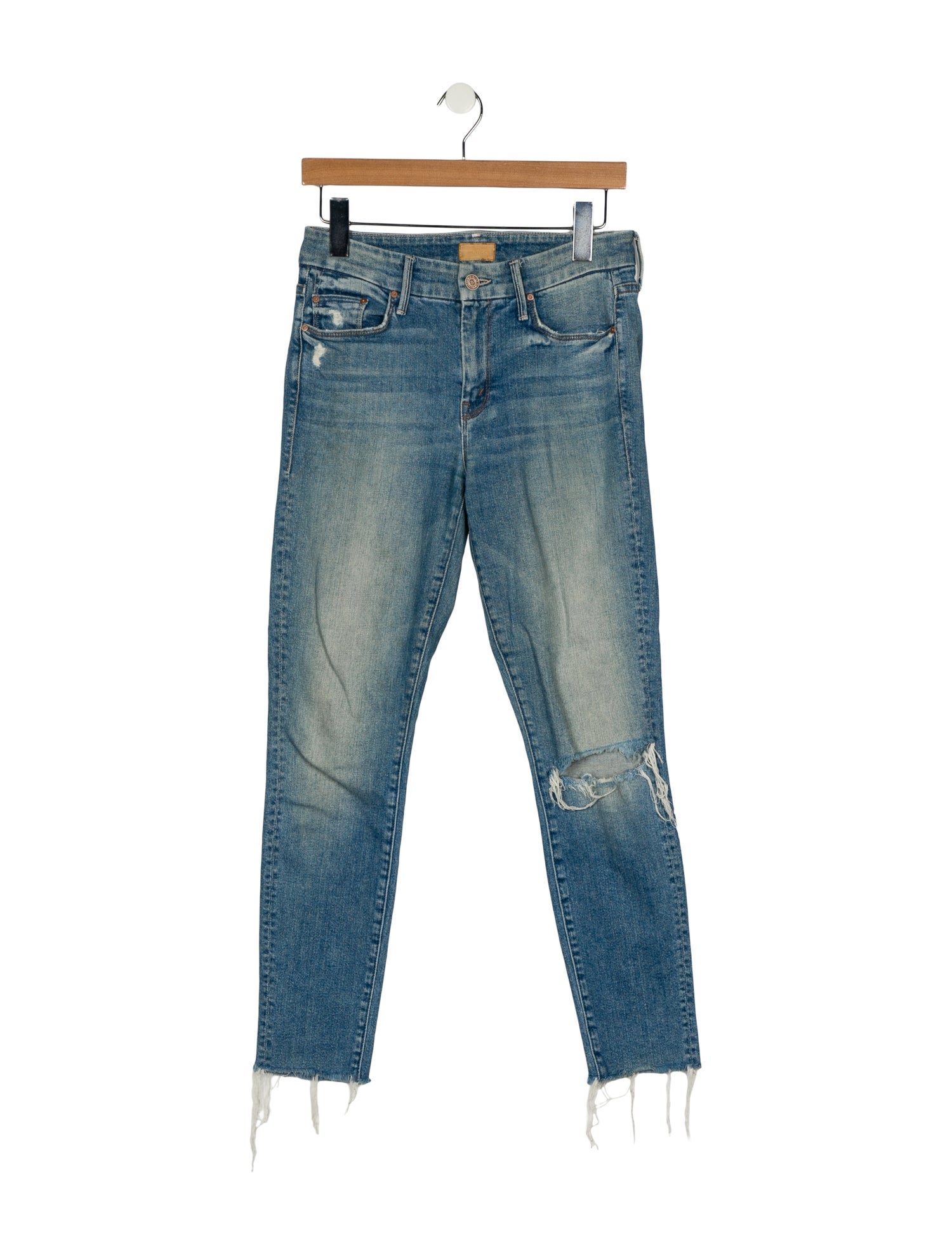 Mother Mid-Rise Skinny Leg Jeans