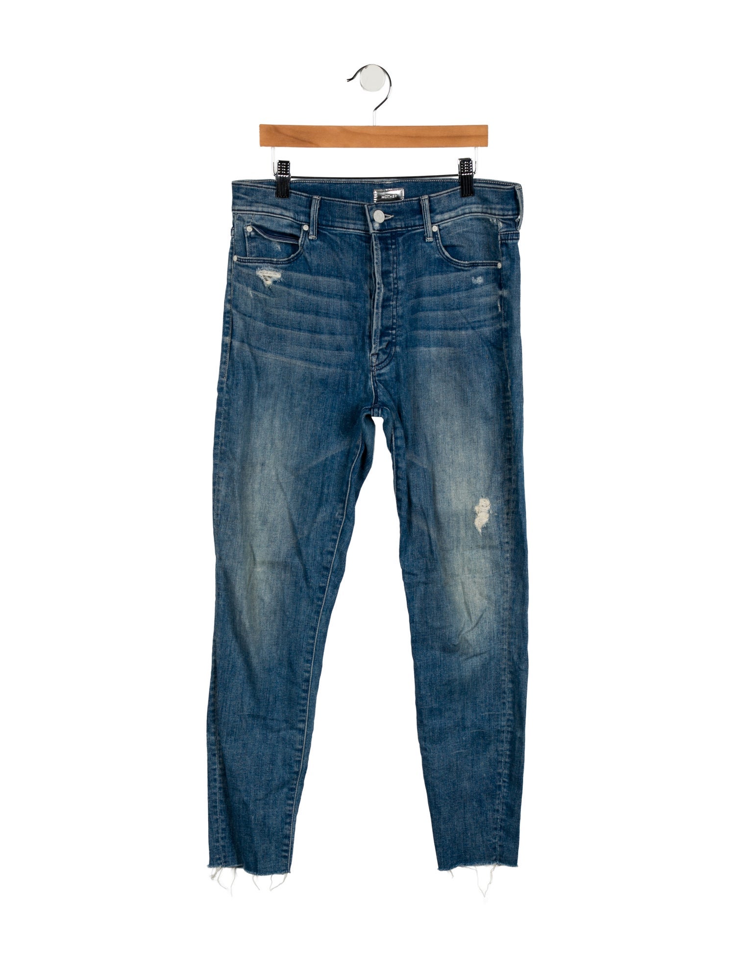 Mother Mid-Rise Skinny Leg Jeans