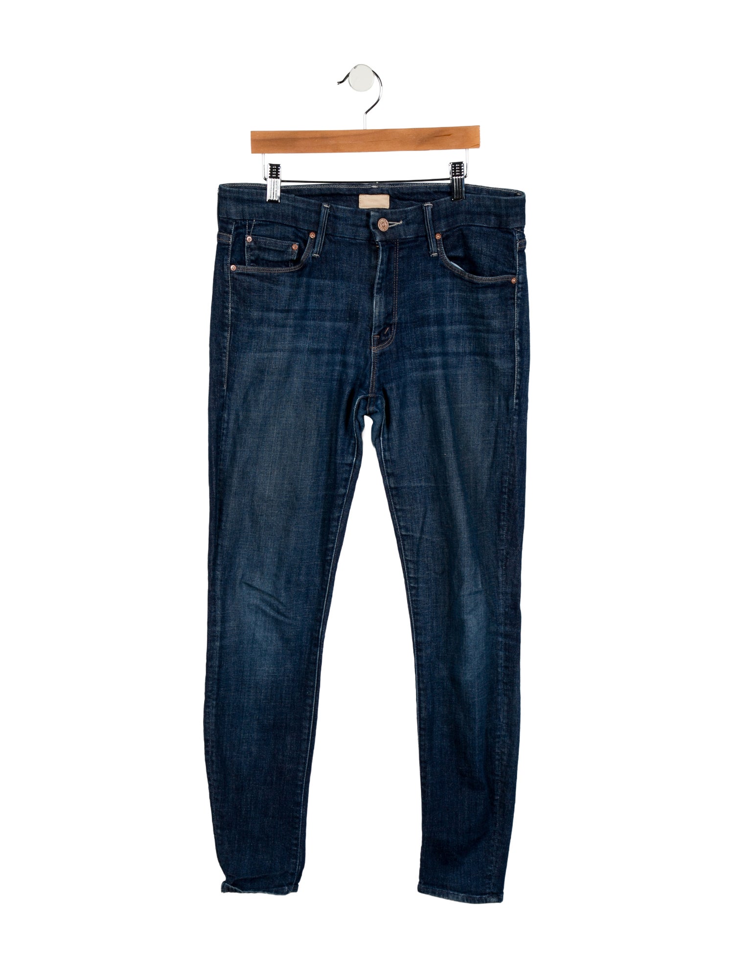 Mother Mid-Rise Skinny Leg Jeans