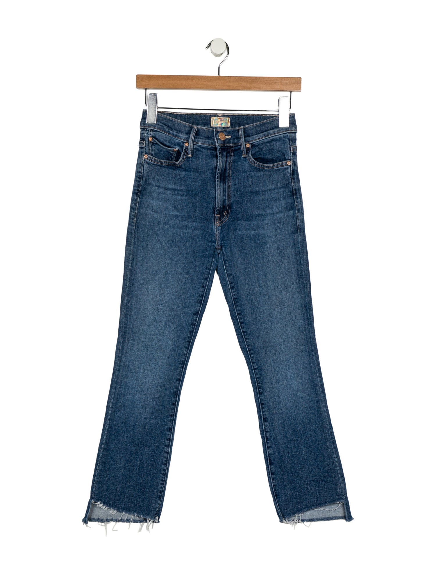 Mother Mid-Rise Straight Leg Jeans