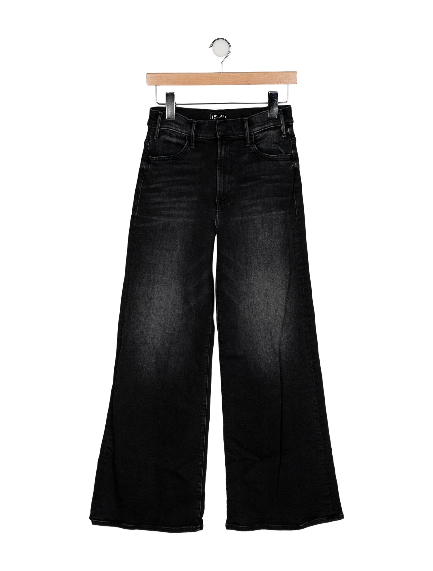 Mother Mid-Rise Wide Leg Jeans