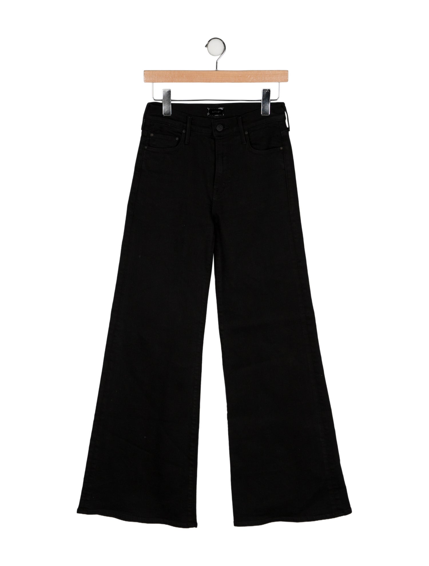 Mother Mid-Rise Wide Leg Jeans