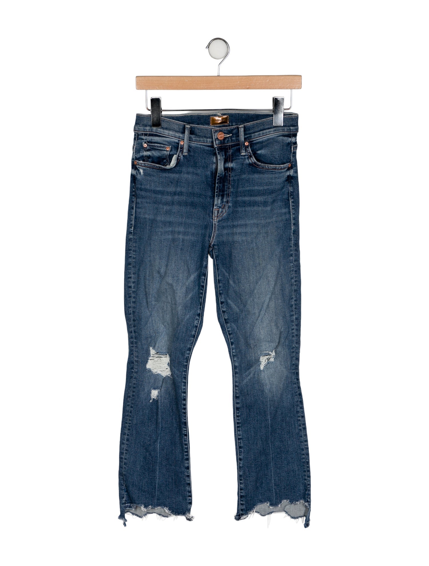 Mother Mid-Rise Straight Leg Jeans