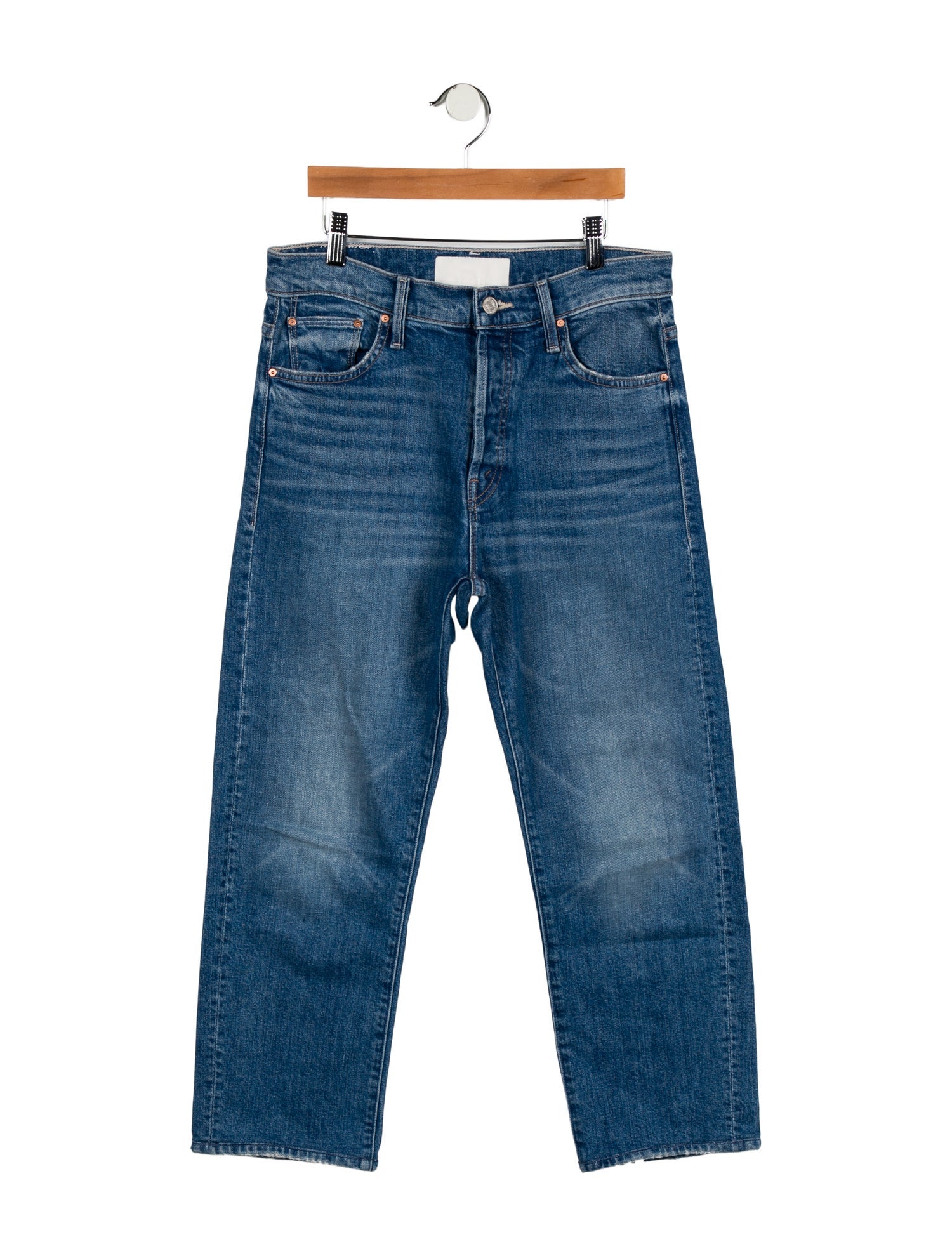 Mother High-Rise Straight Leg Jeans