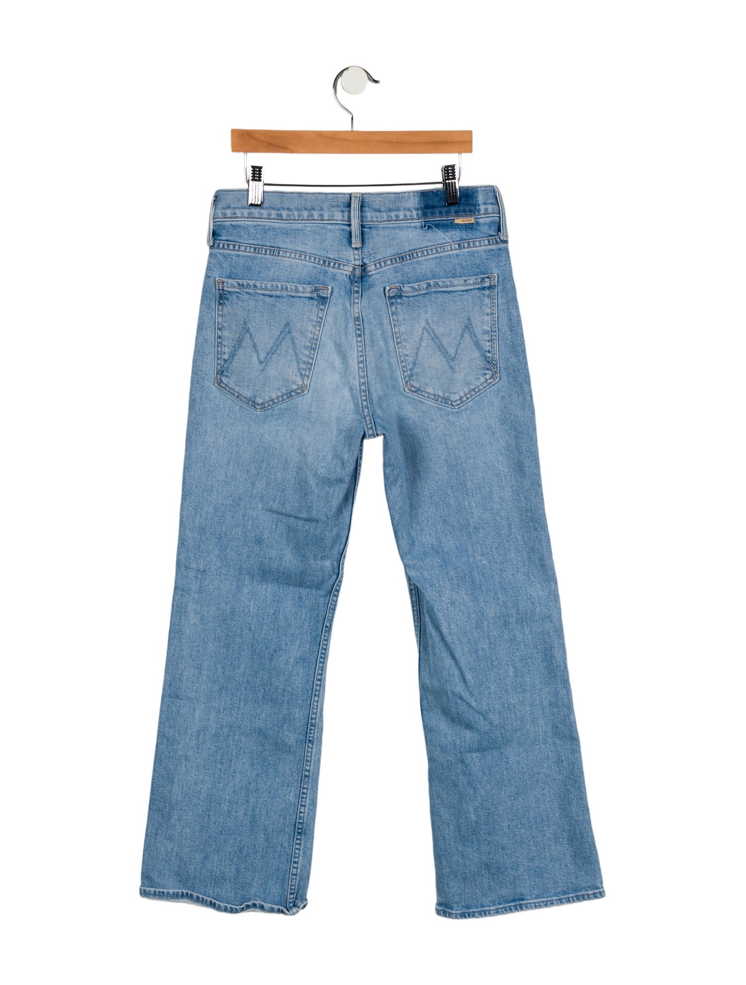 Mother Mid-Rise Wide Leg Jeans
