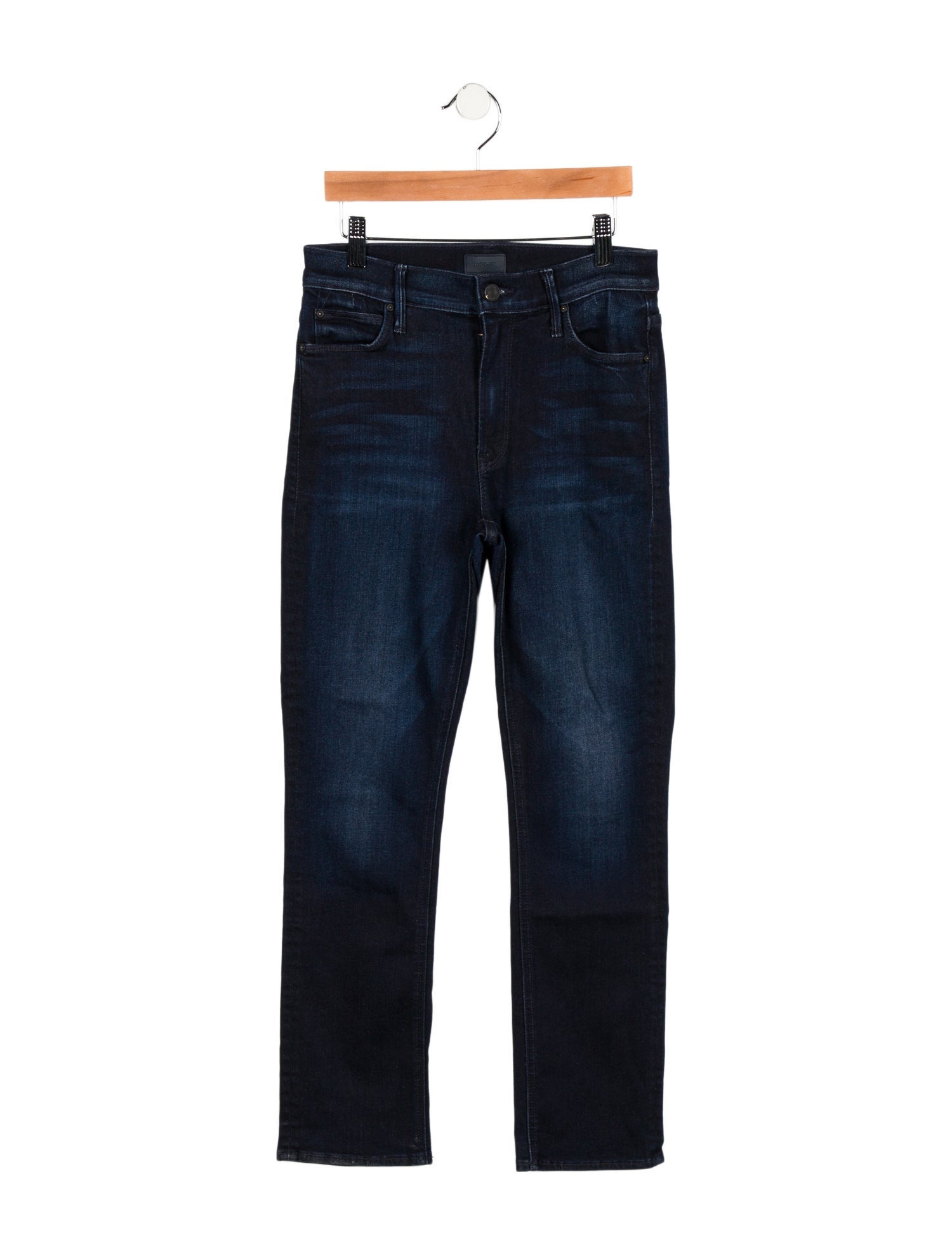 Mother Mid-Rise Straight Leg Jeans