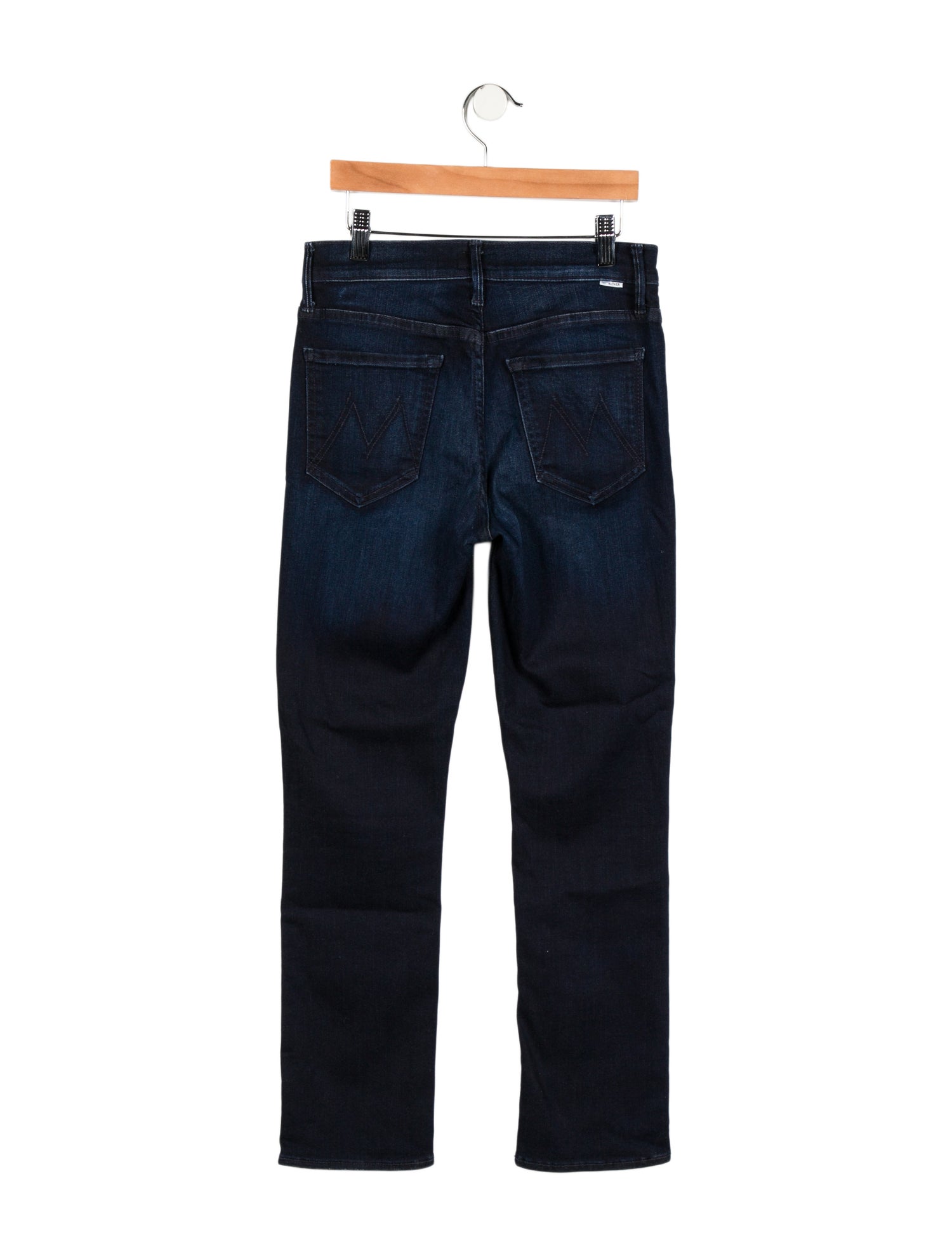 Mother Mid-Rise Straight Leg Jeans