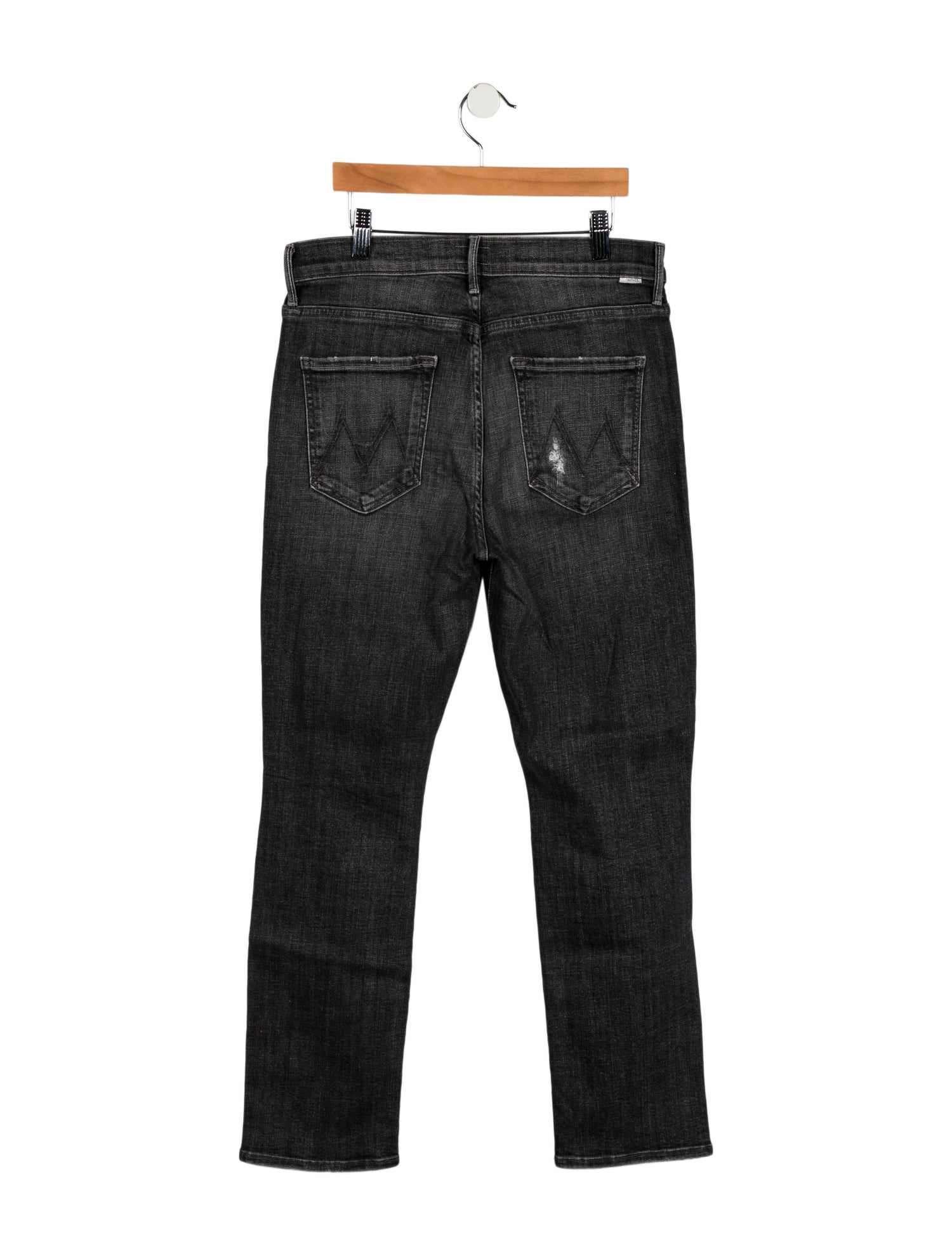 Mother Mid-Rise Straight Leg Jeans