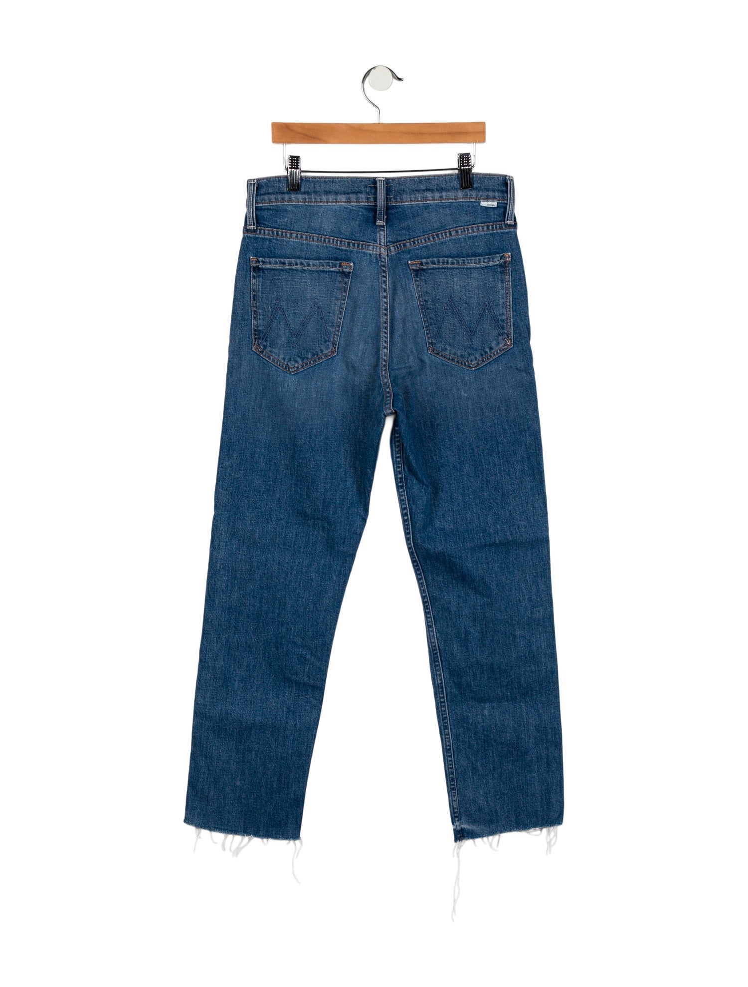 Mother Mid-Rise Straight Leg Jeans