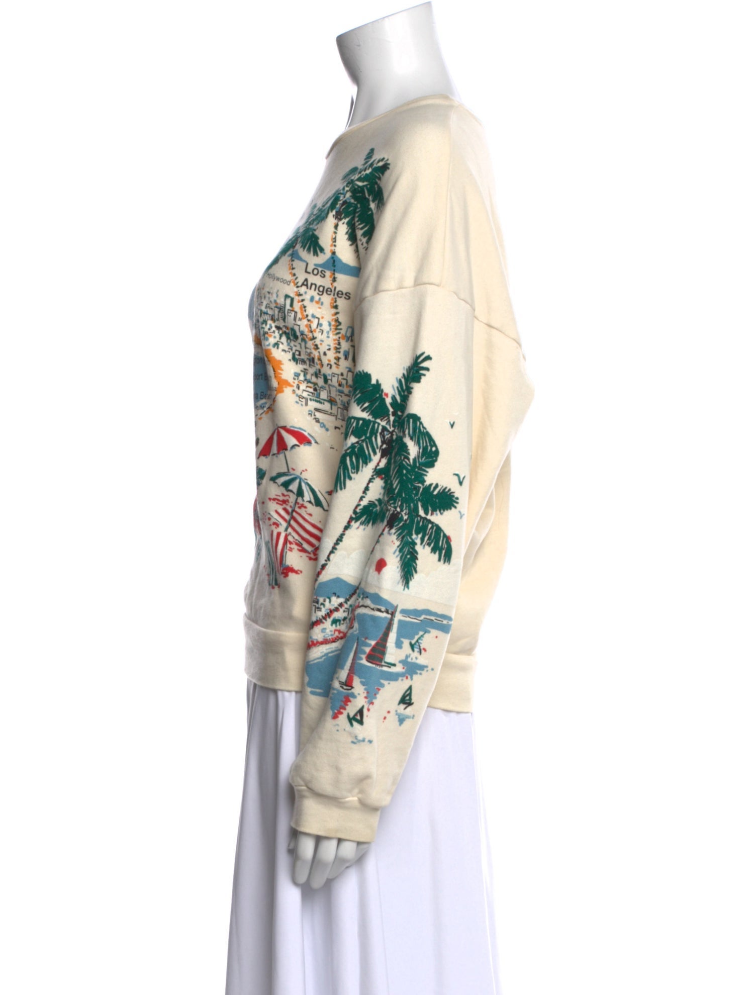 Mother Graphic Print Bateau Neckline Sweatshirt