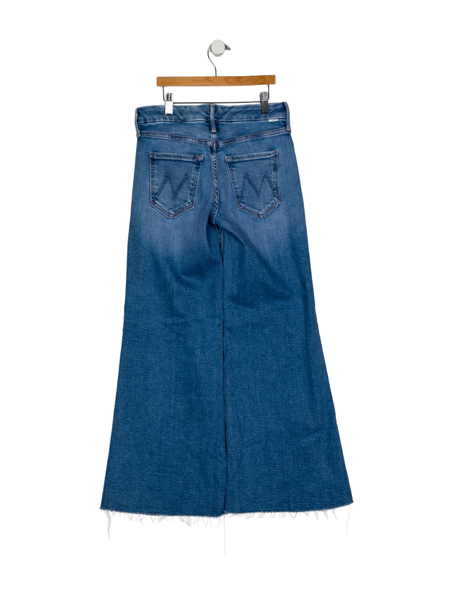 Mother Mid-Rise Wide Leg Jeans