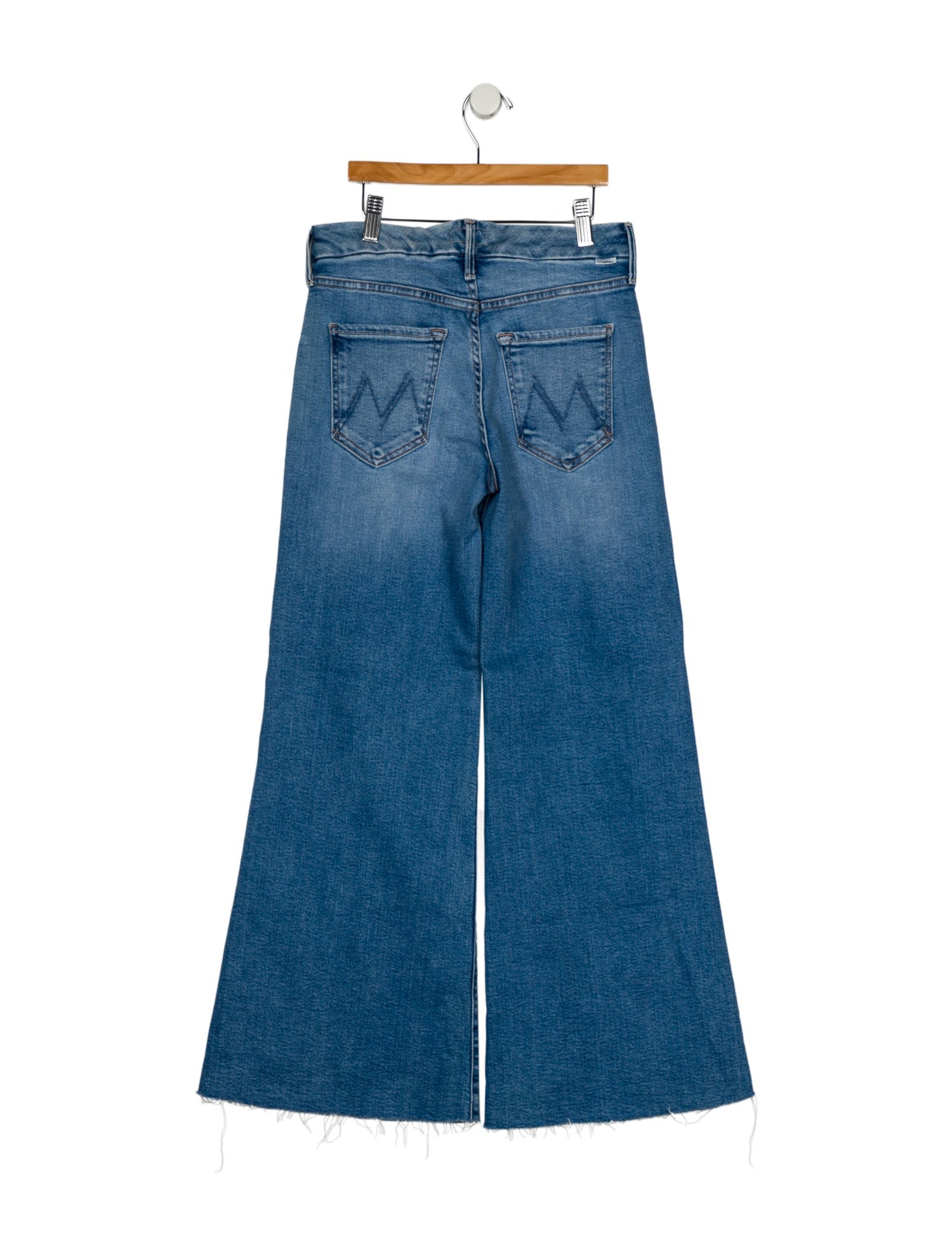 Mother Mid-Rise Wide Leg Jeans