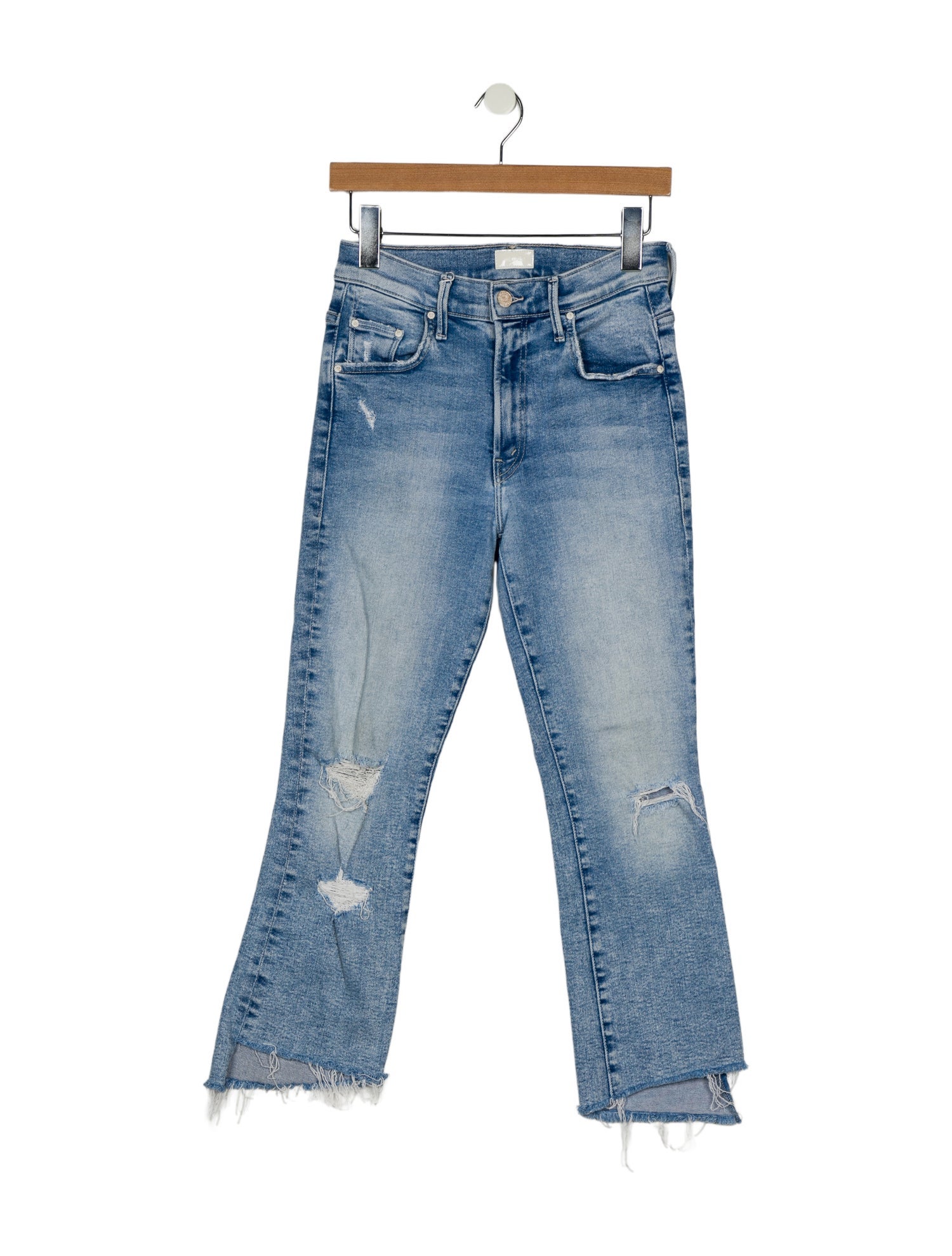 Mother Mid-Rise Straight Leg Jeans