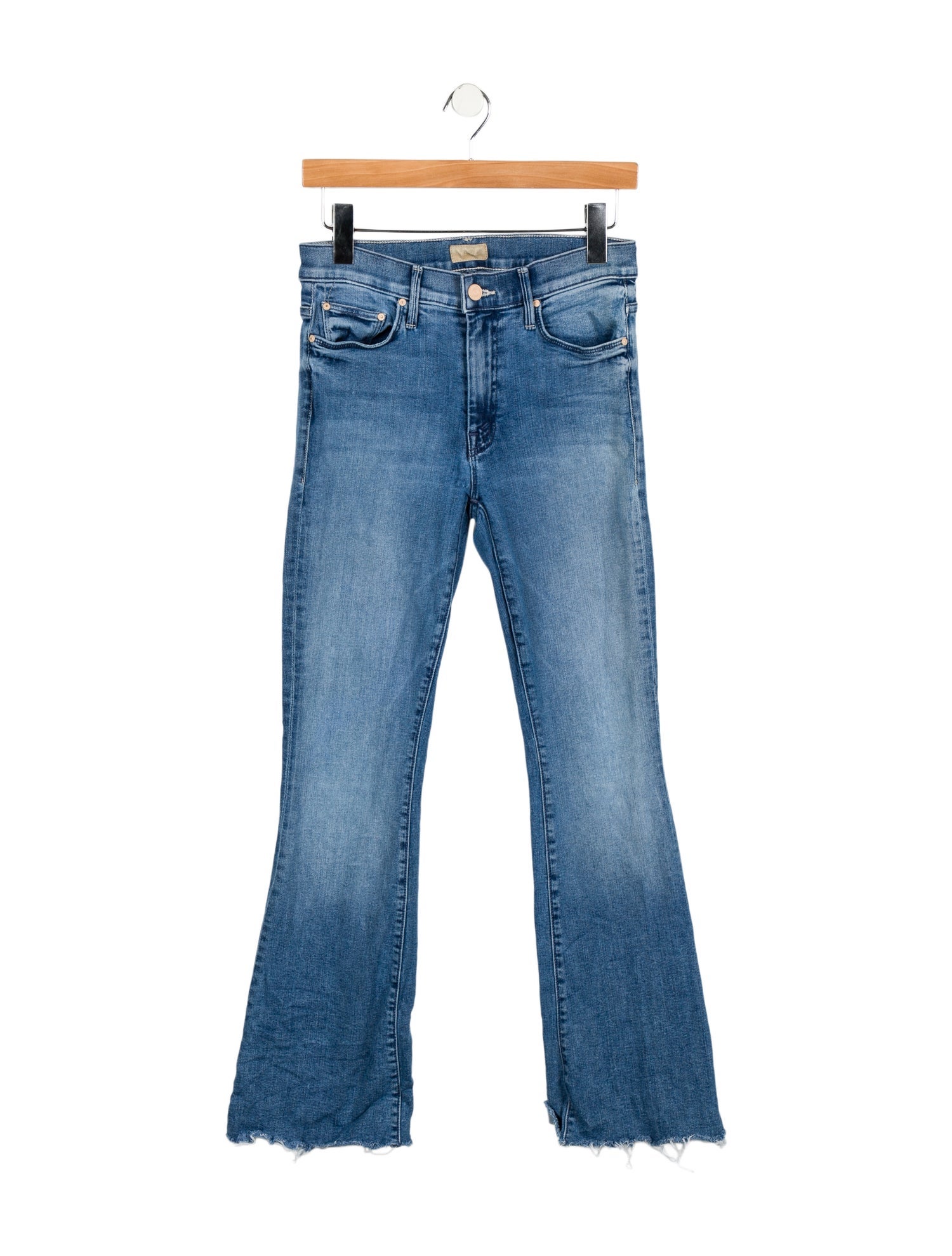 Mother Mid-Rise Wide Leg Jeans