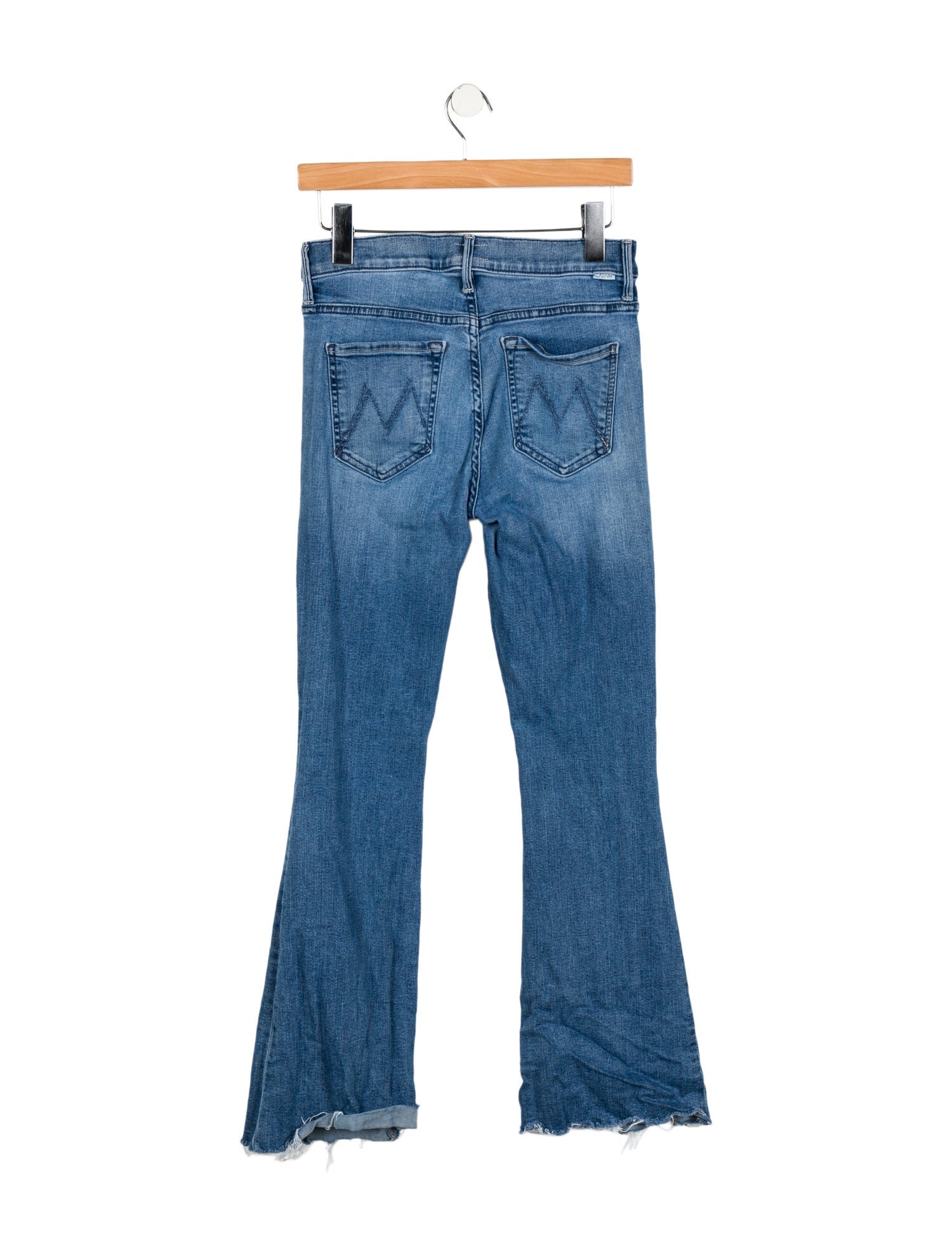 Mother Mid-Rise Wide Leg Jeans