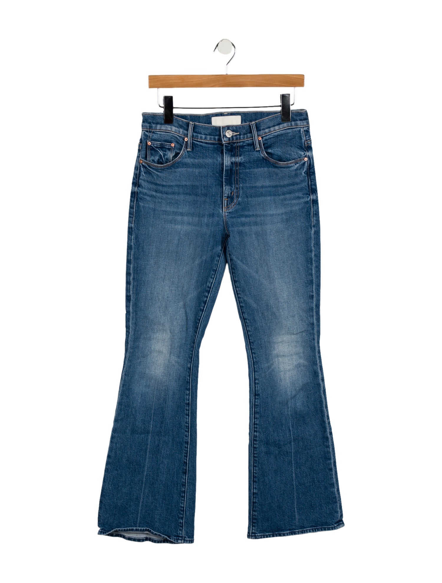 Mother Mid-Rise Wide Leg Jeans