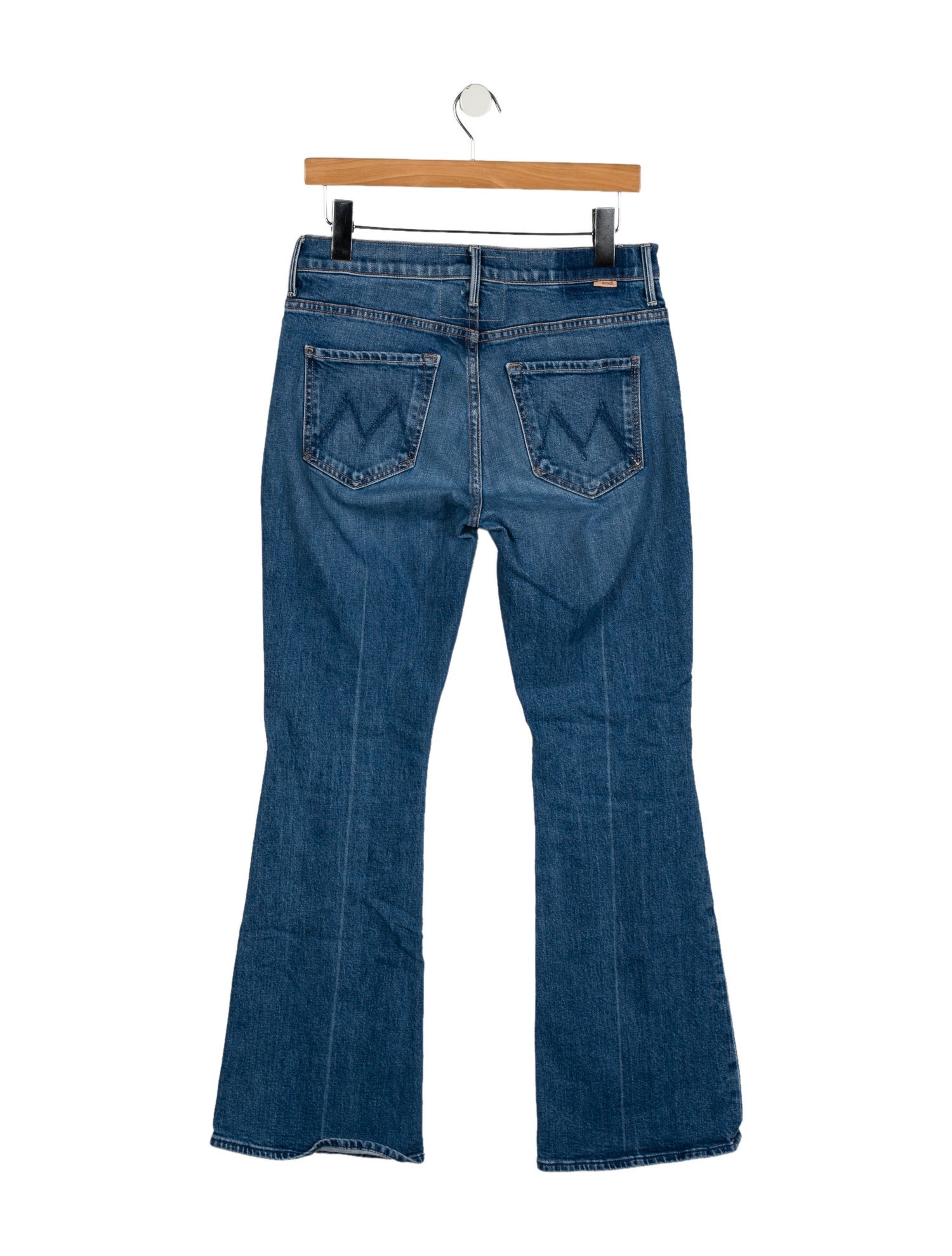 Mother Mid-Rise Wide Leg Jeans