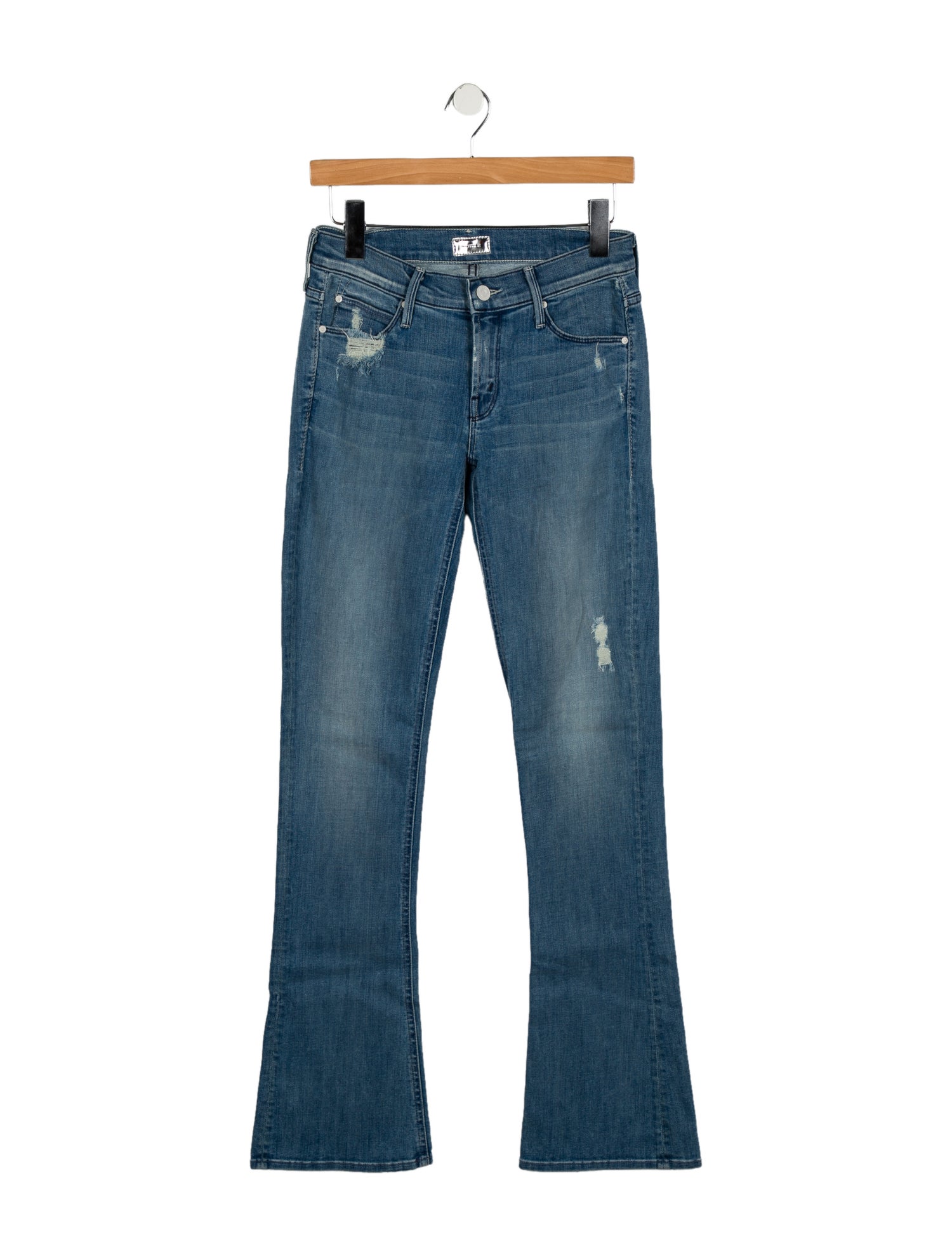 Mother Low-Rise Straight Leg Jeans