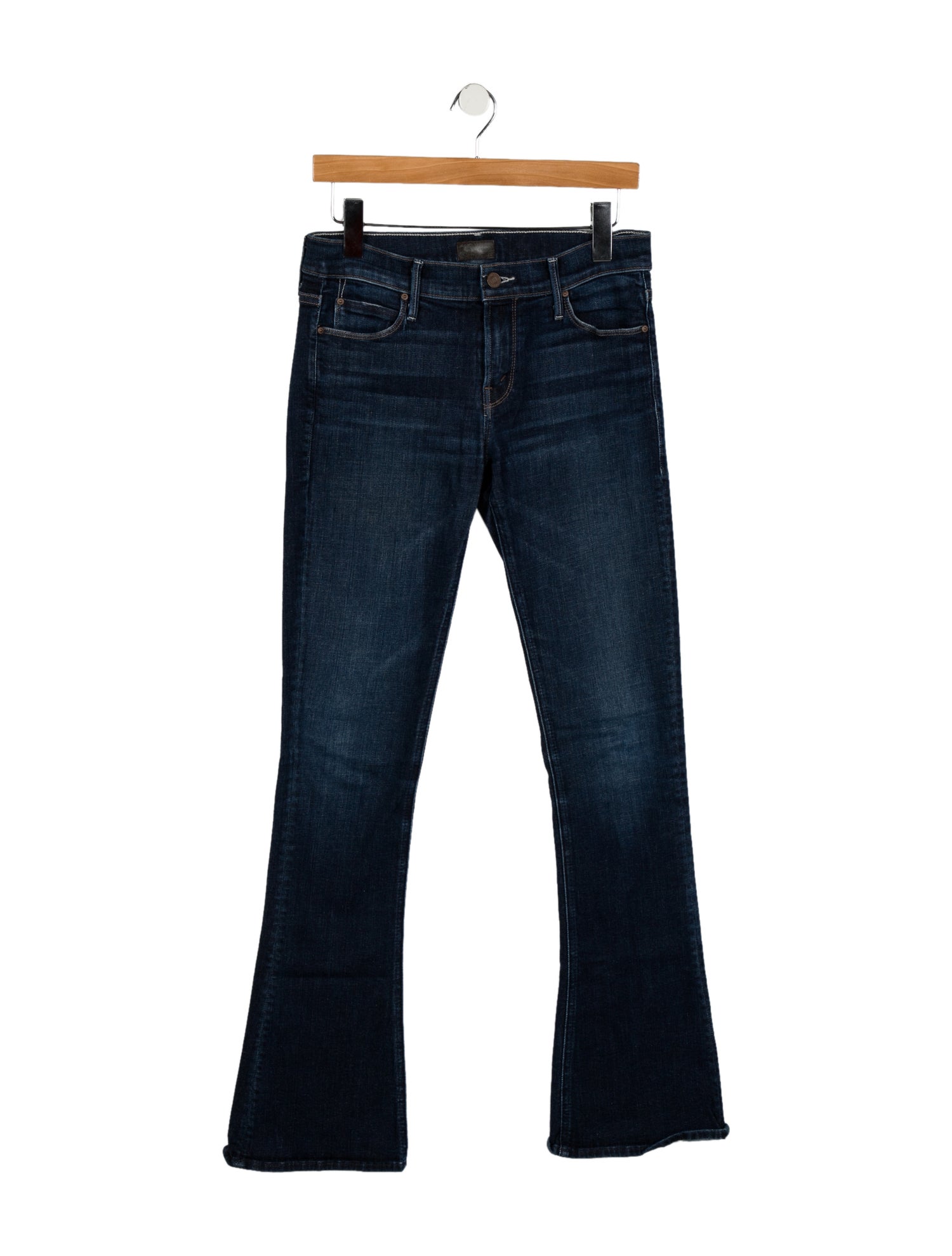 Mother Mid-Rise Straight Leg Jeans