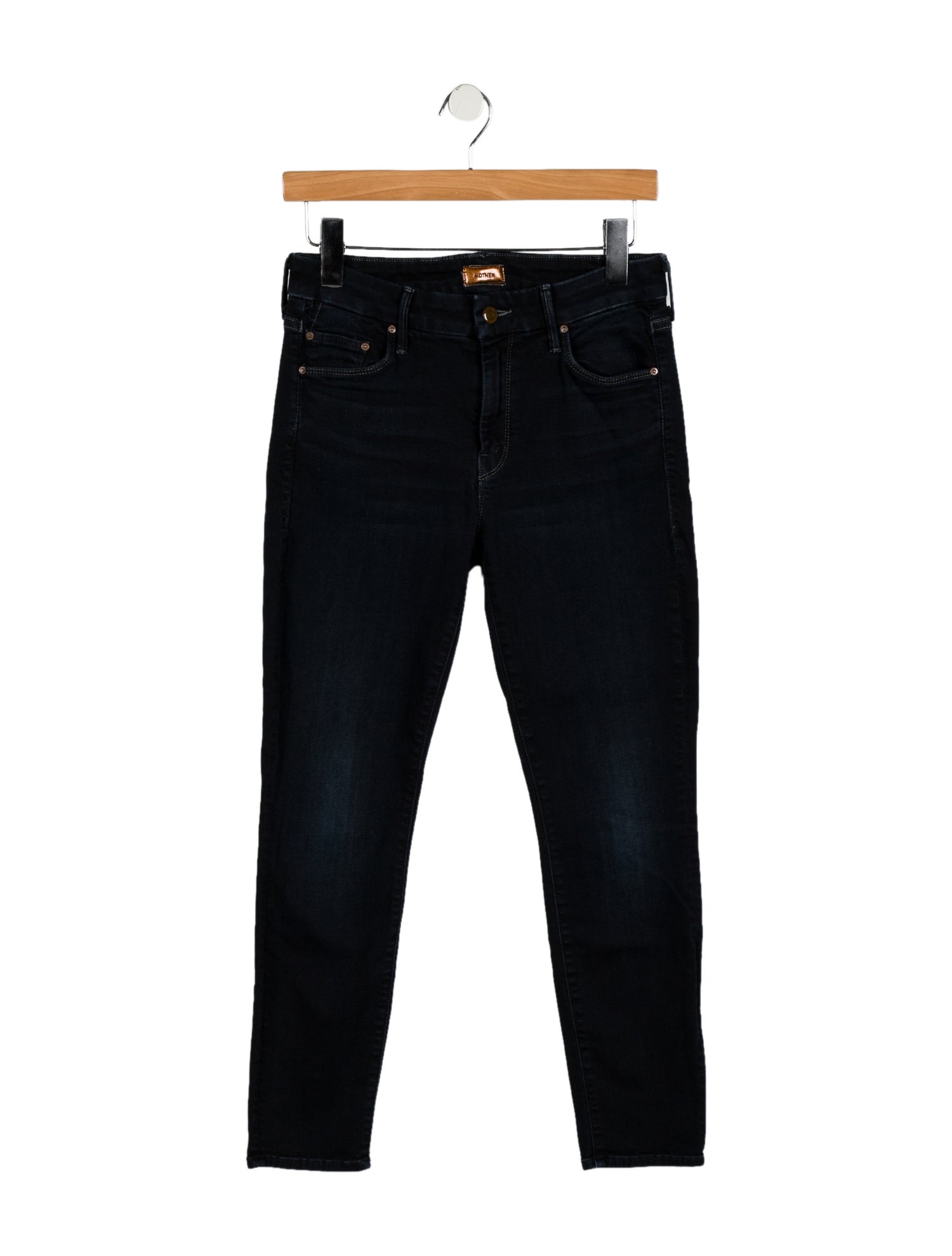 Mother Mid-Rise Skinny Leg Jeans