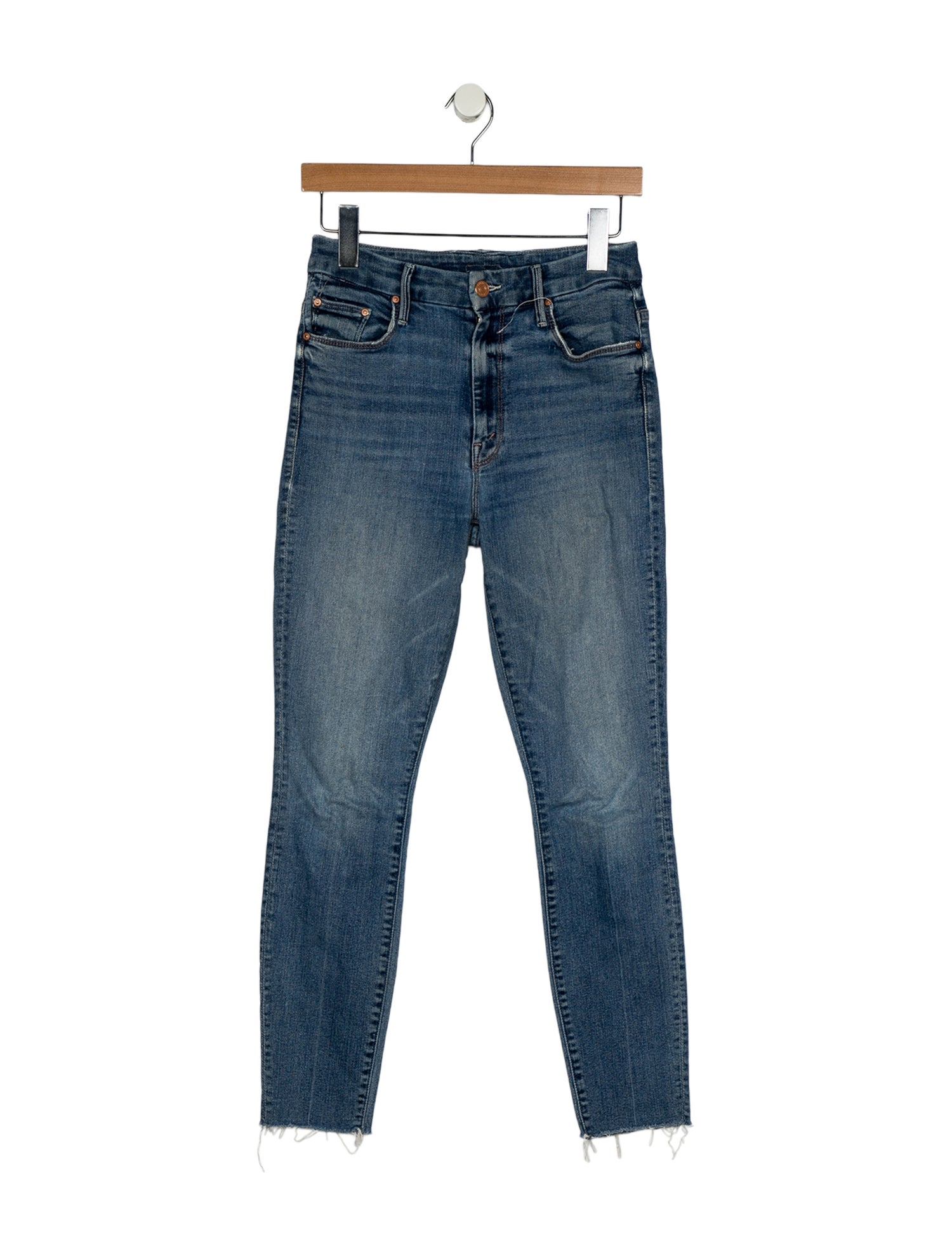 Mother Mid-Rise Skinny Leg Jeans