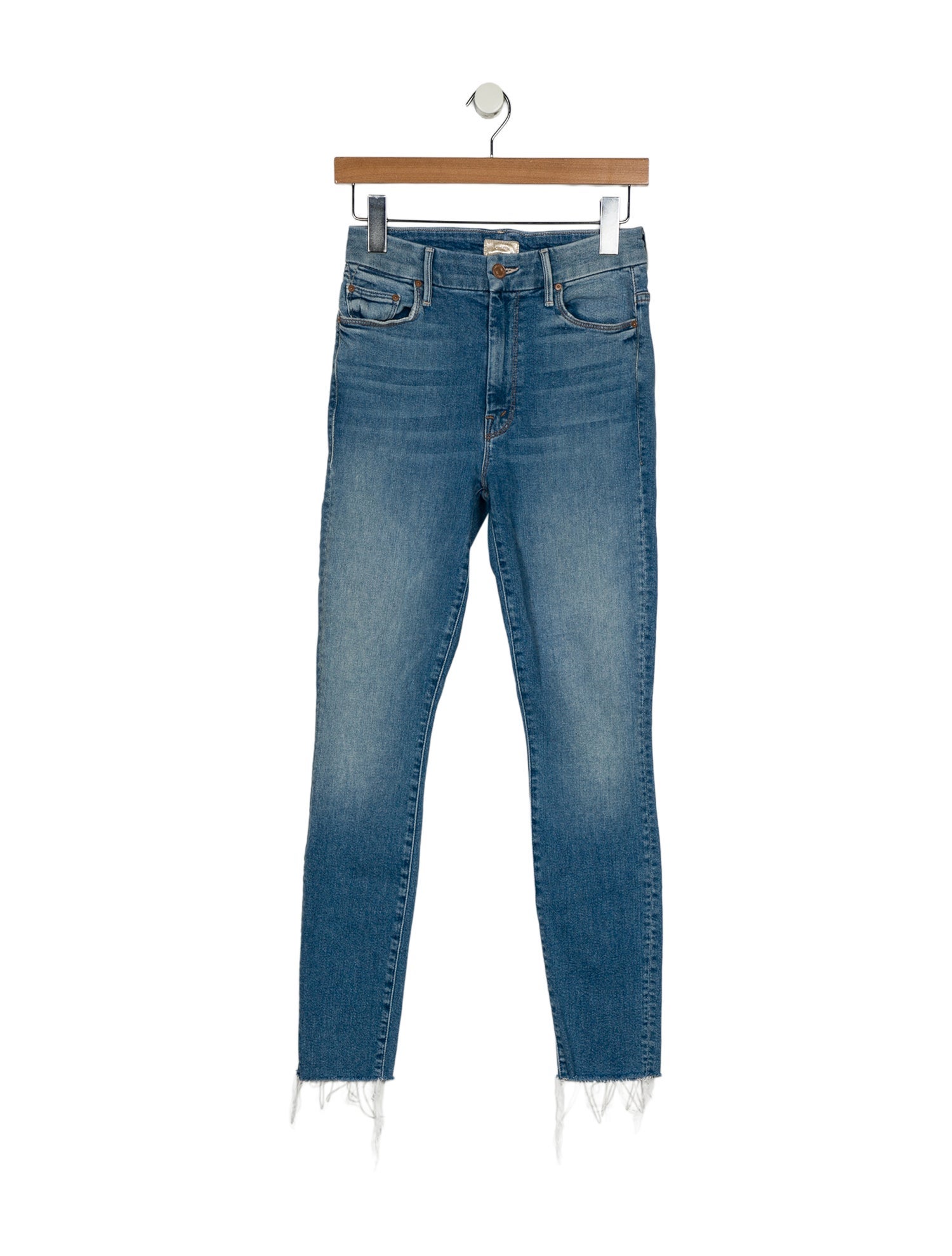 Mother Mid-Rise Skinny Leg Jeans