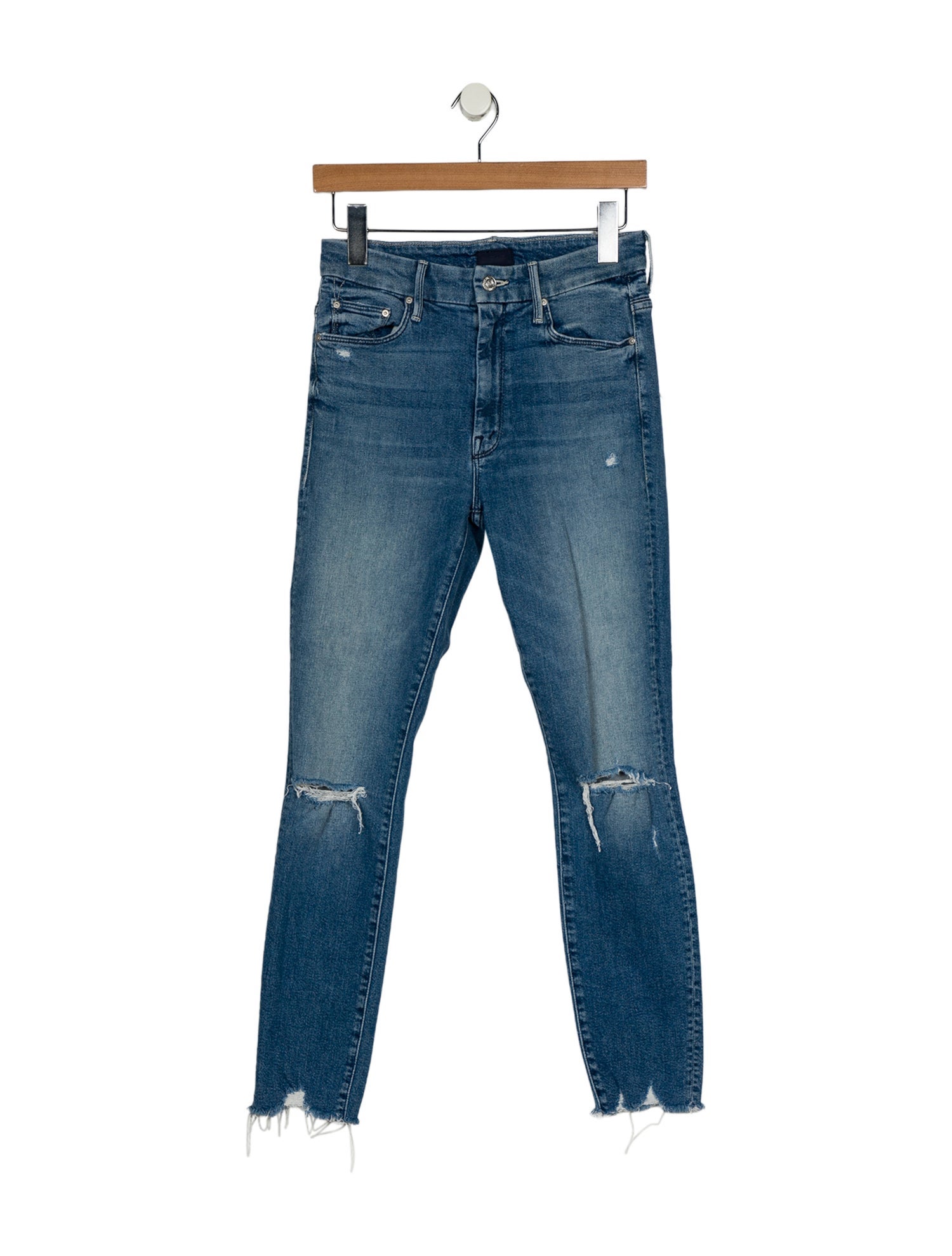 Mother Mid-Rise Skinny Leg Jeans