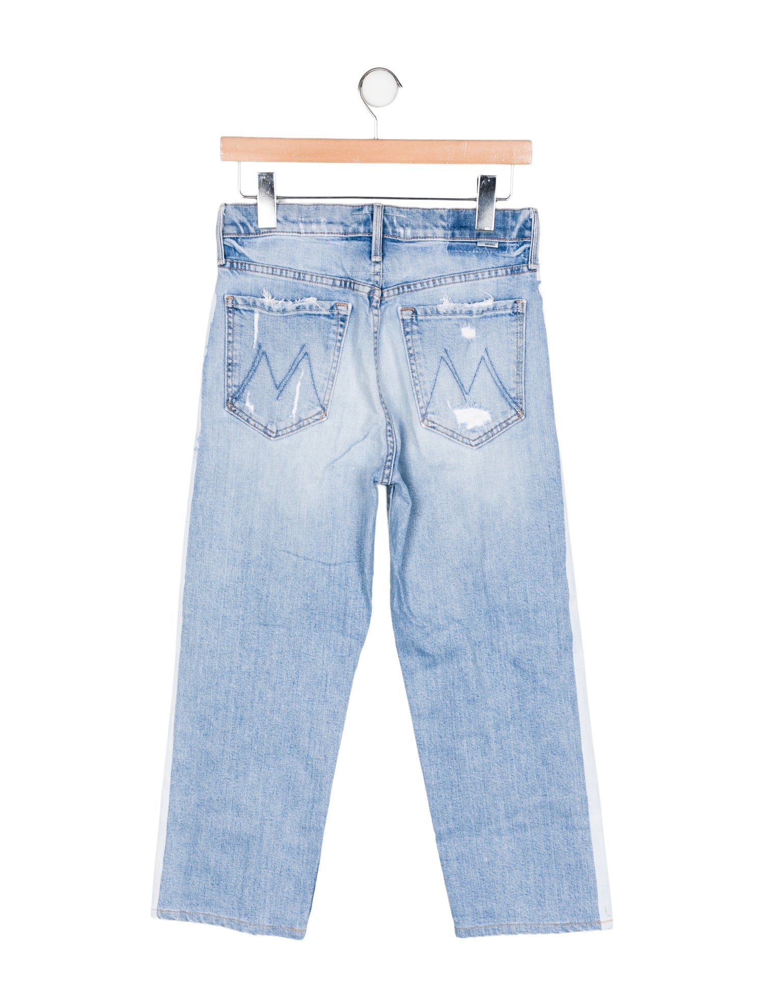 Mother Mid-Rise Straight Leg Jeans