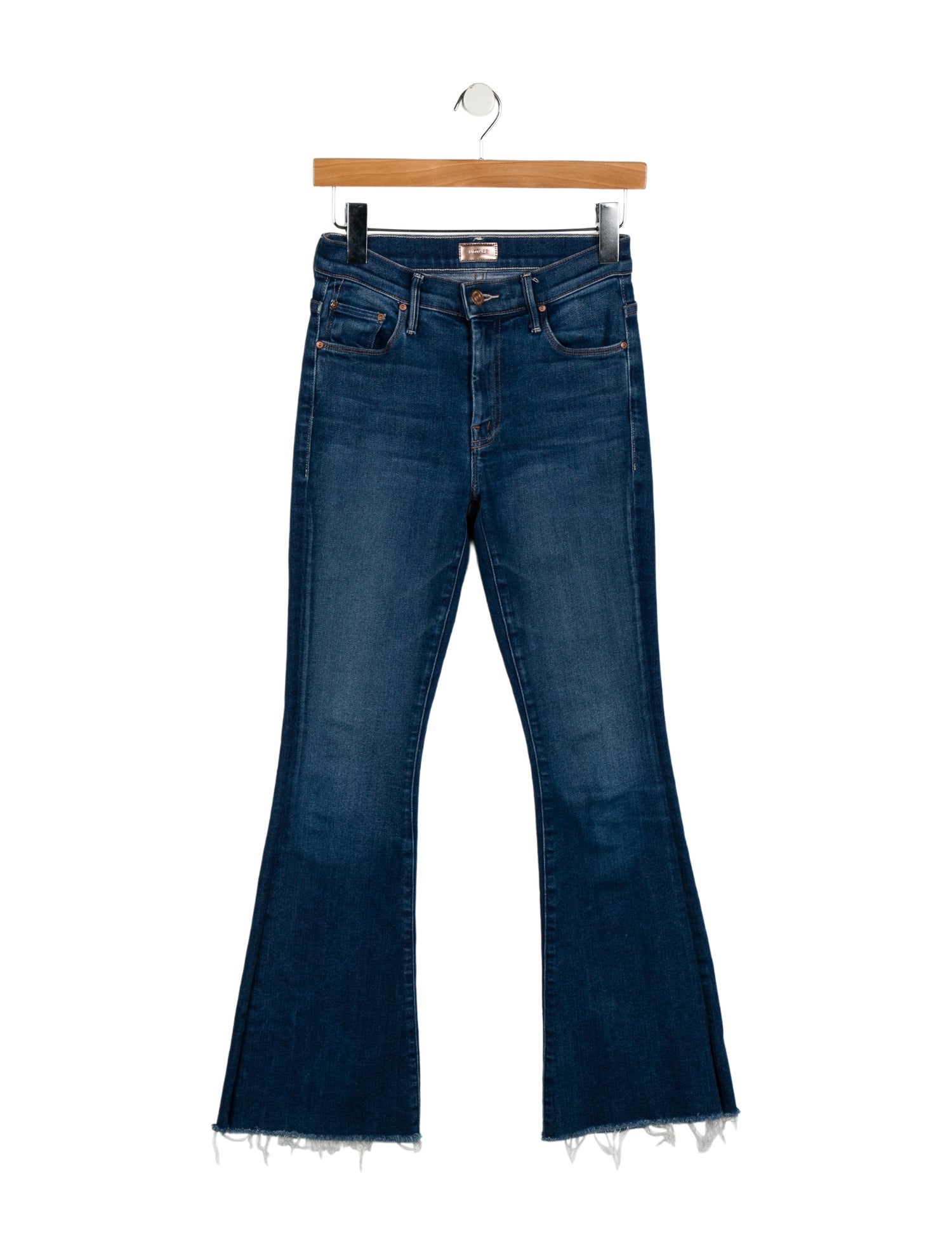 Mother Mid-Rise Wide Leg Jeans