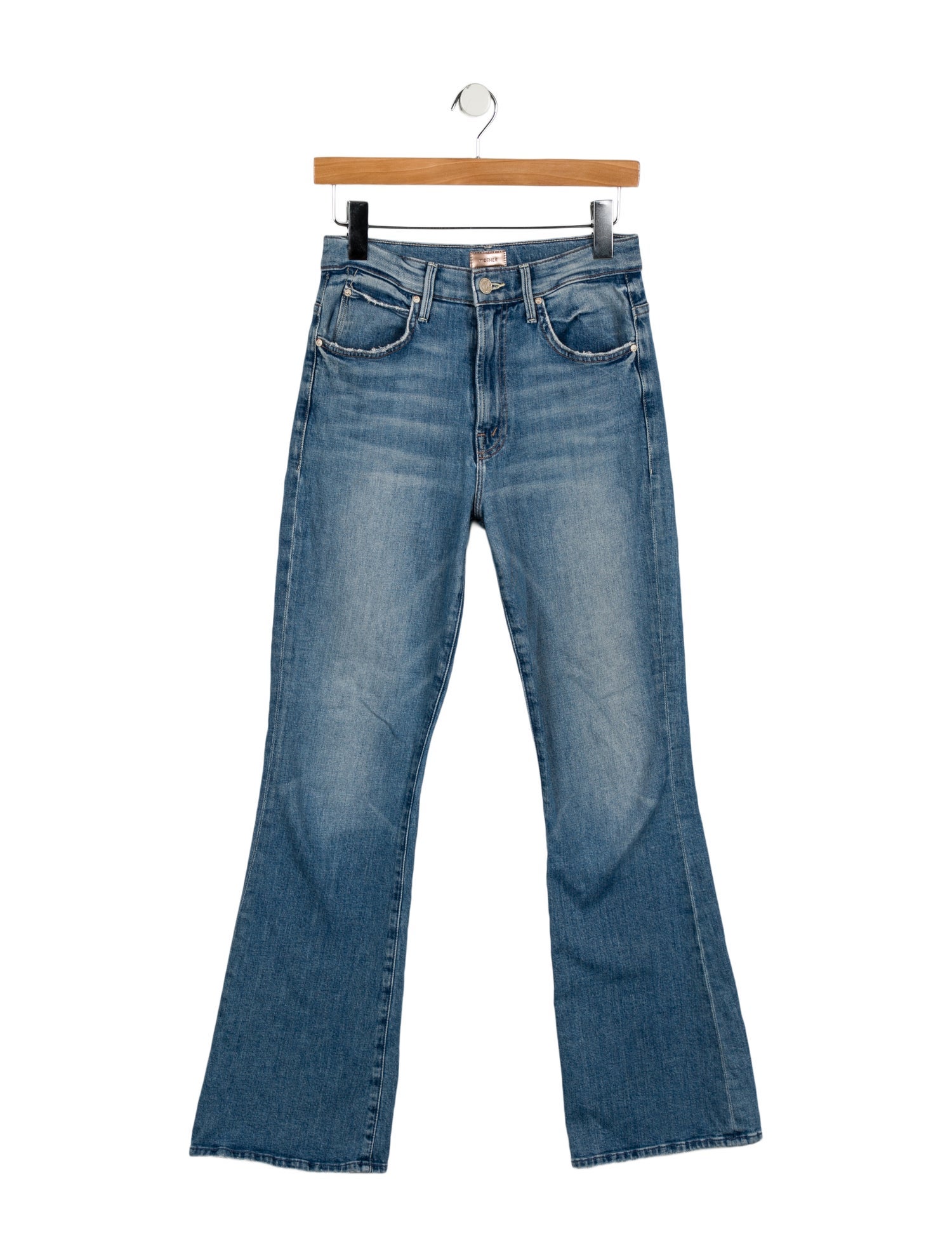 Mother Mid-Rise Wide Leg Jeans