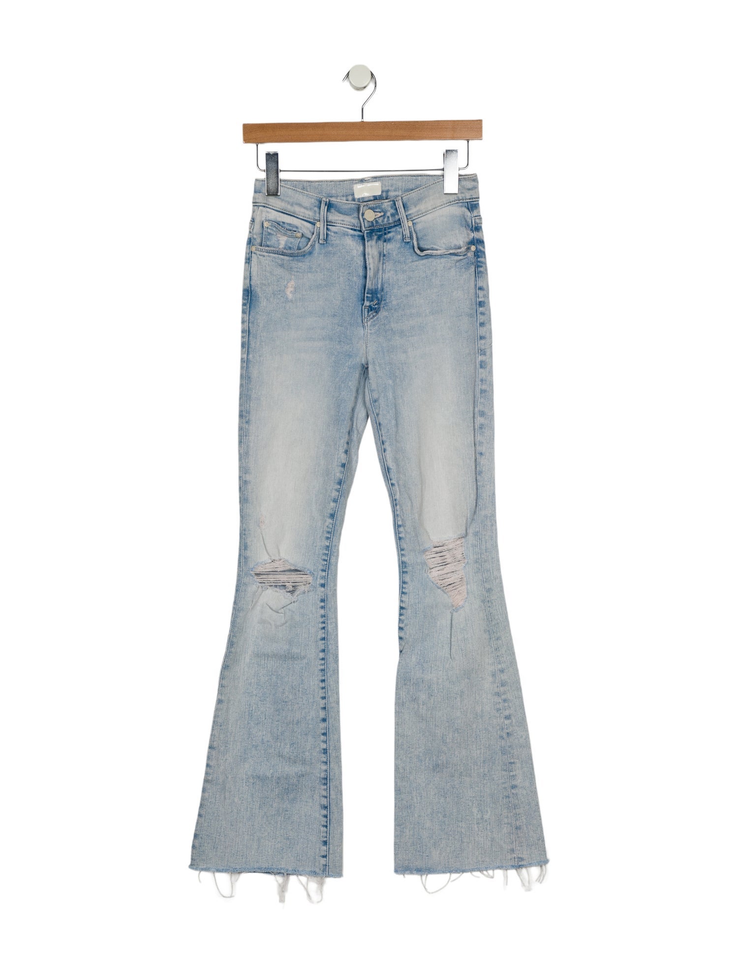 Mother Mid-Rise Wide Leg Jeans