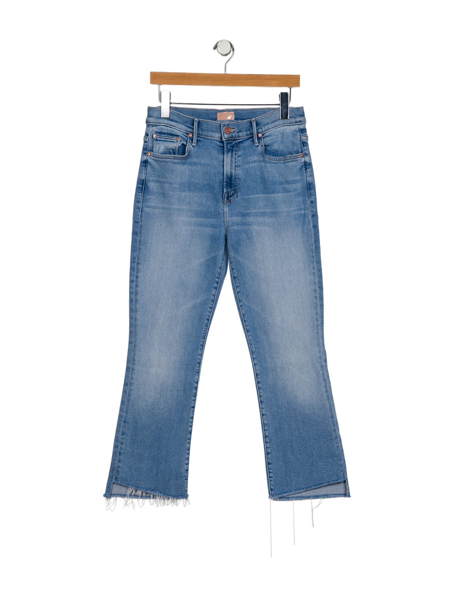 Mother Mid-Rise Straight Leg Jeans
