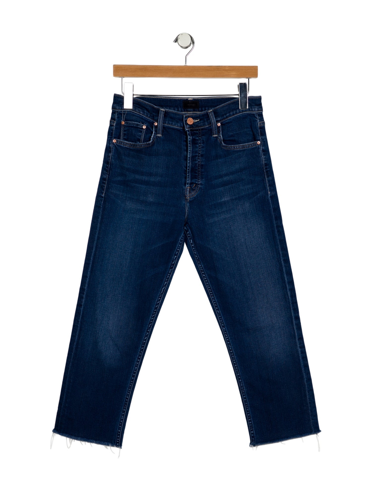 Mother Mid-Rise Straight Leg Jeans