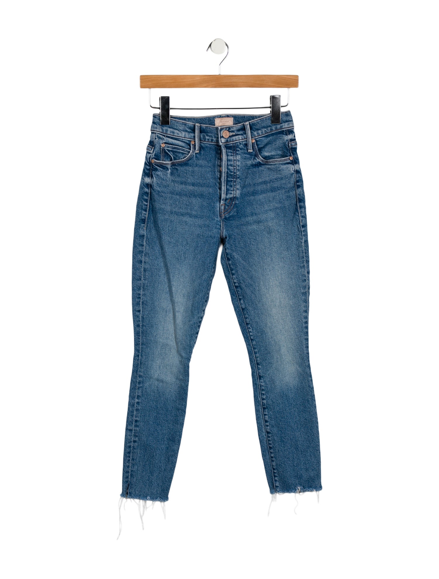 Mother Mid-Rise Skinny Leg Jeans