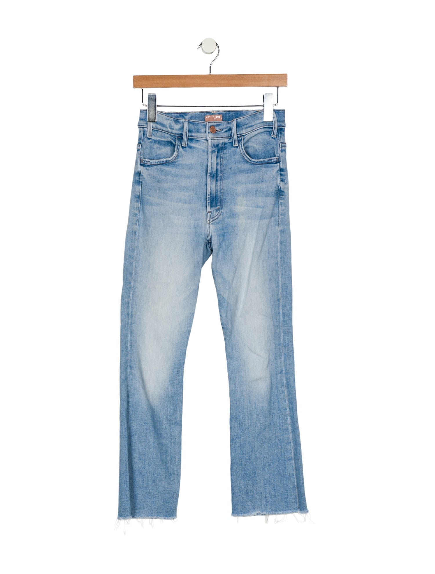 Mother Mid-Rise Straight Leg Jeans